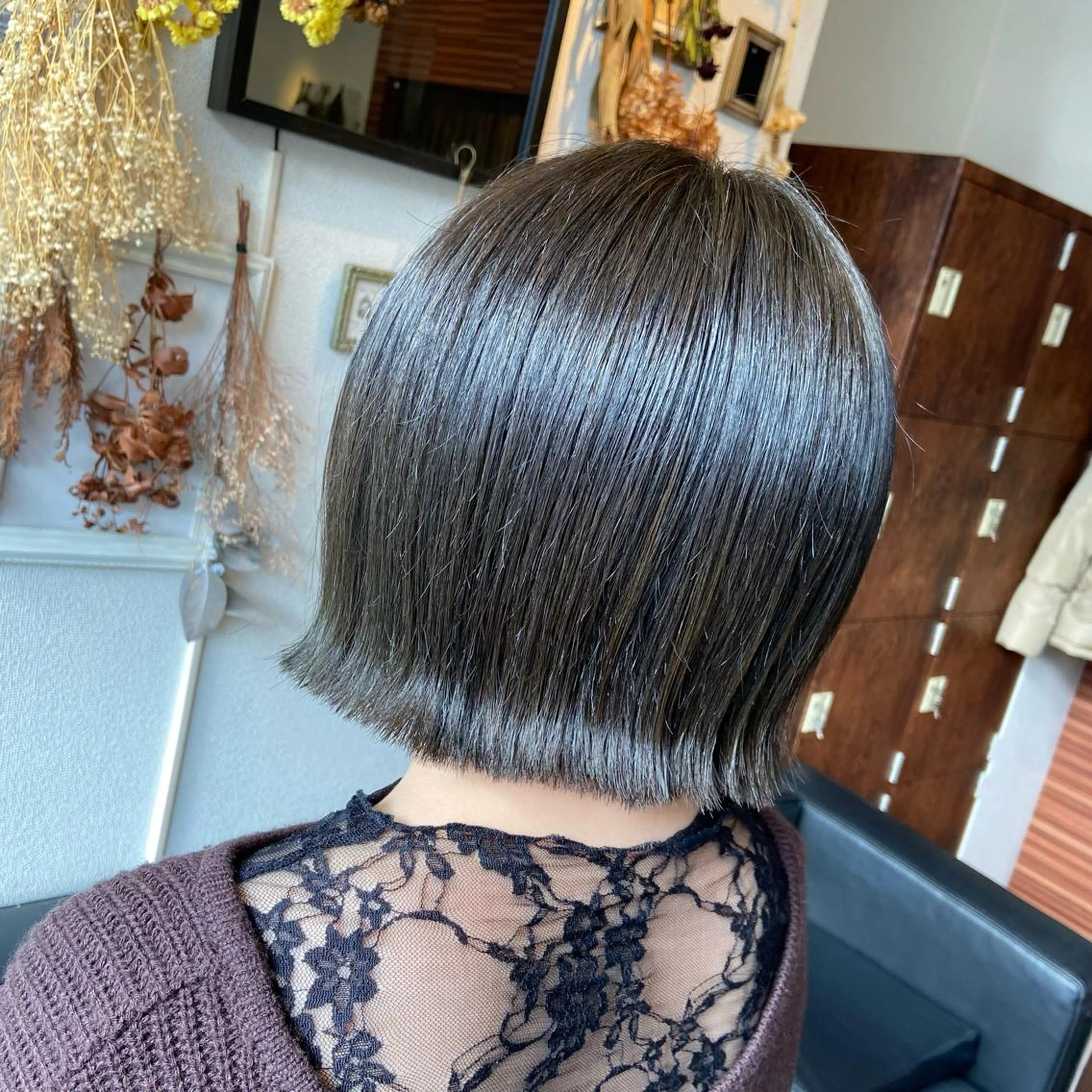 ショート カラー ボブ Glanzhair 🫧‪菊池柊真🫧のヘアスタイル