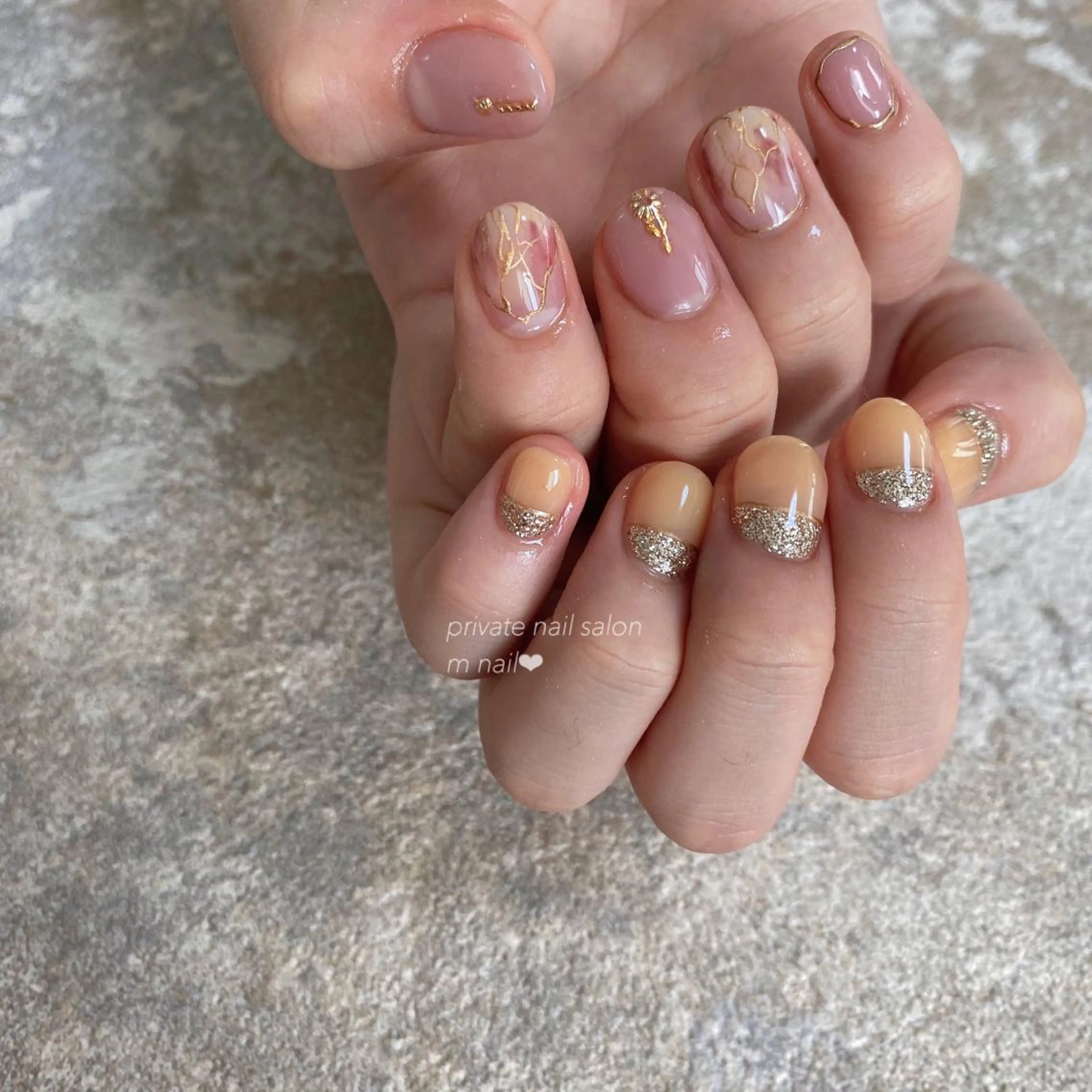 ネイル 持ち込み ハンドネイル 小河原 舞のネイルデザイン