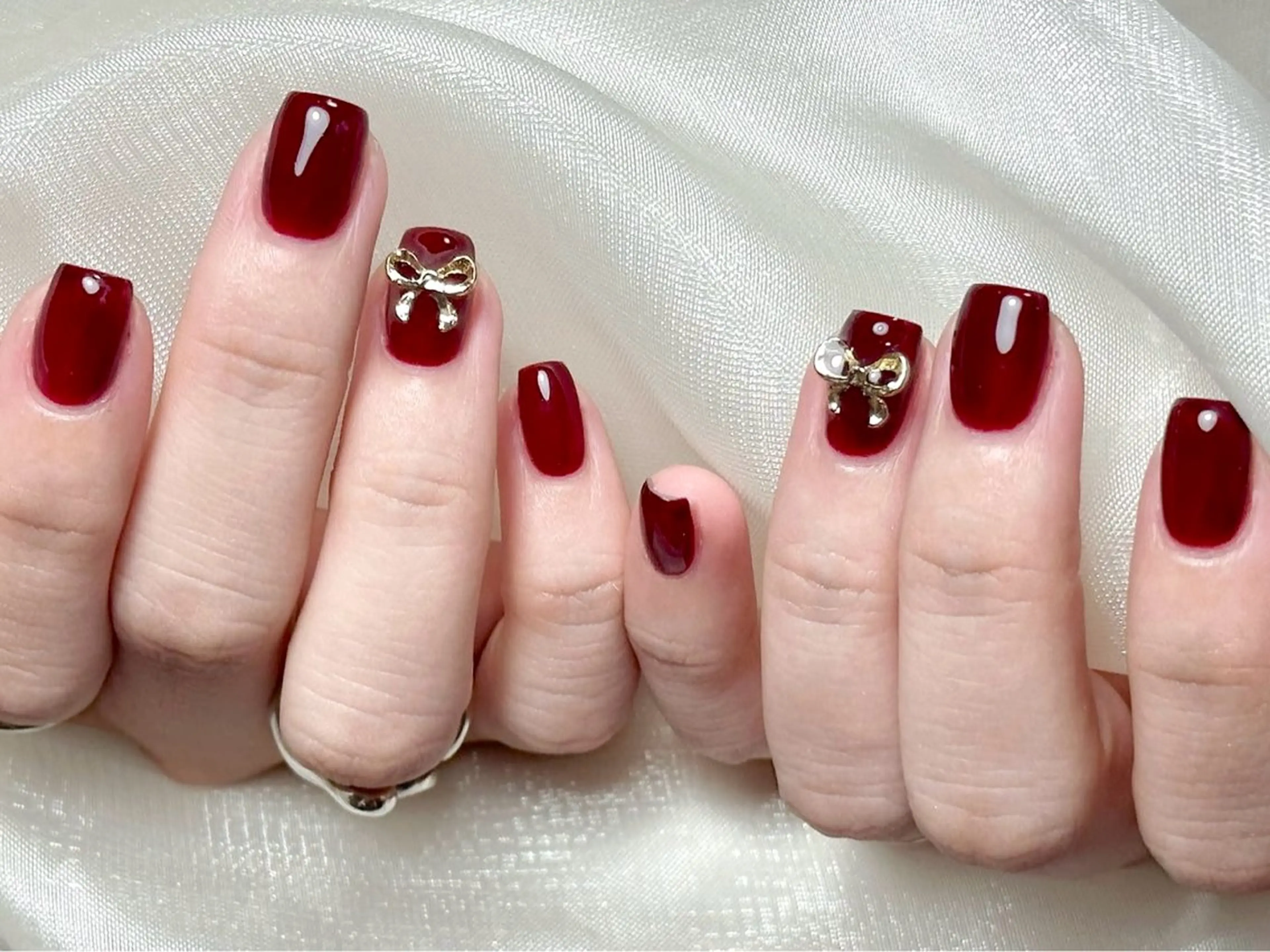 ネイル 長さ出し フレンチネイル グラデーション マグネットネイル マグネットフレンチ ハンドネイル ハンドケア ⭐️Dreamy Nail⭐️のネイルデザイン