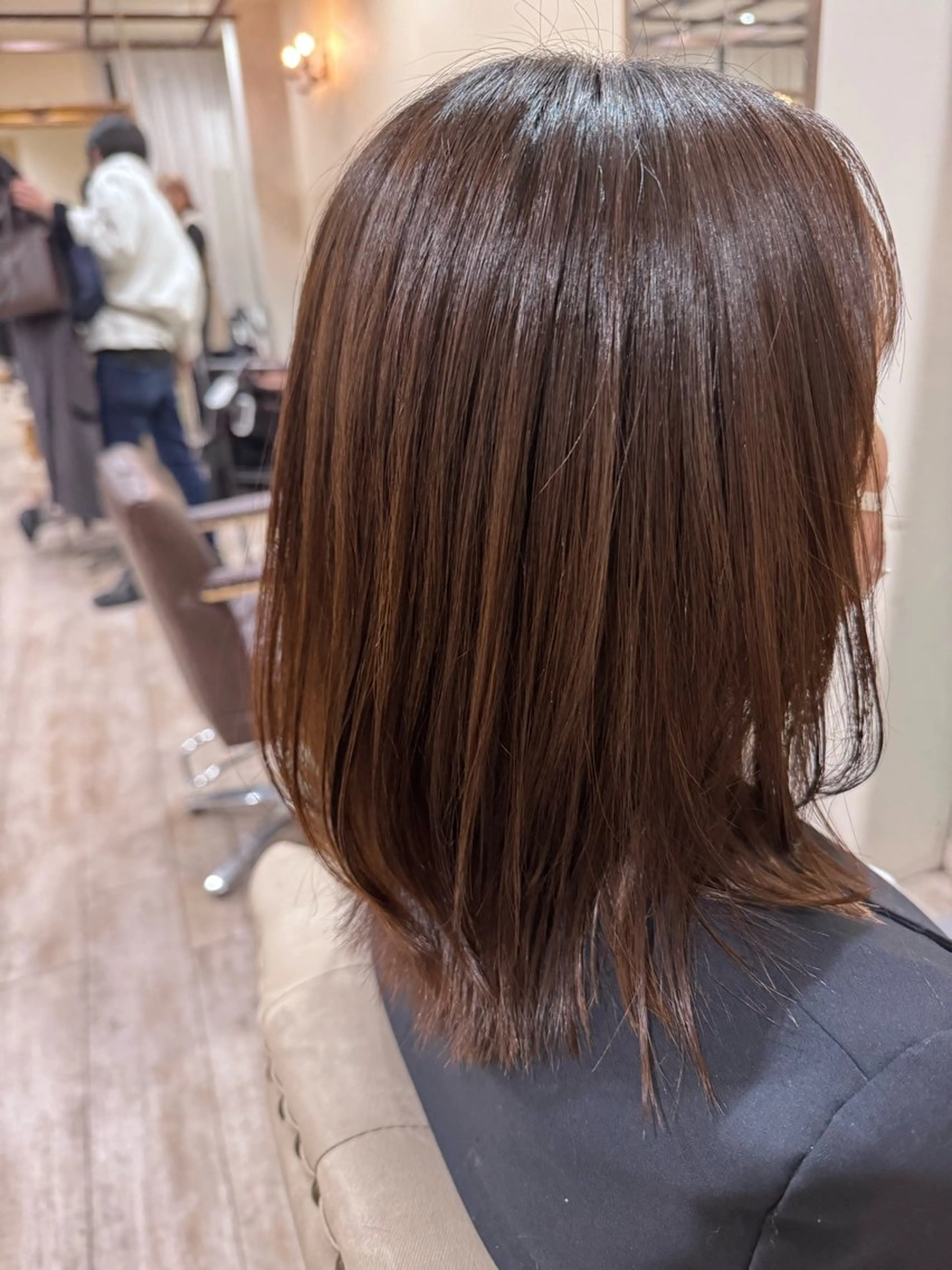 ミディアム カラー ミディアムレイヤー 髪質改善 レイヤーカット カット ヘアカラー トリートメント noble店長 松本　拓也▶◀*.のヘアスタイル