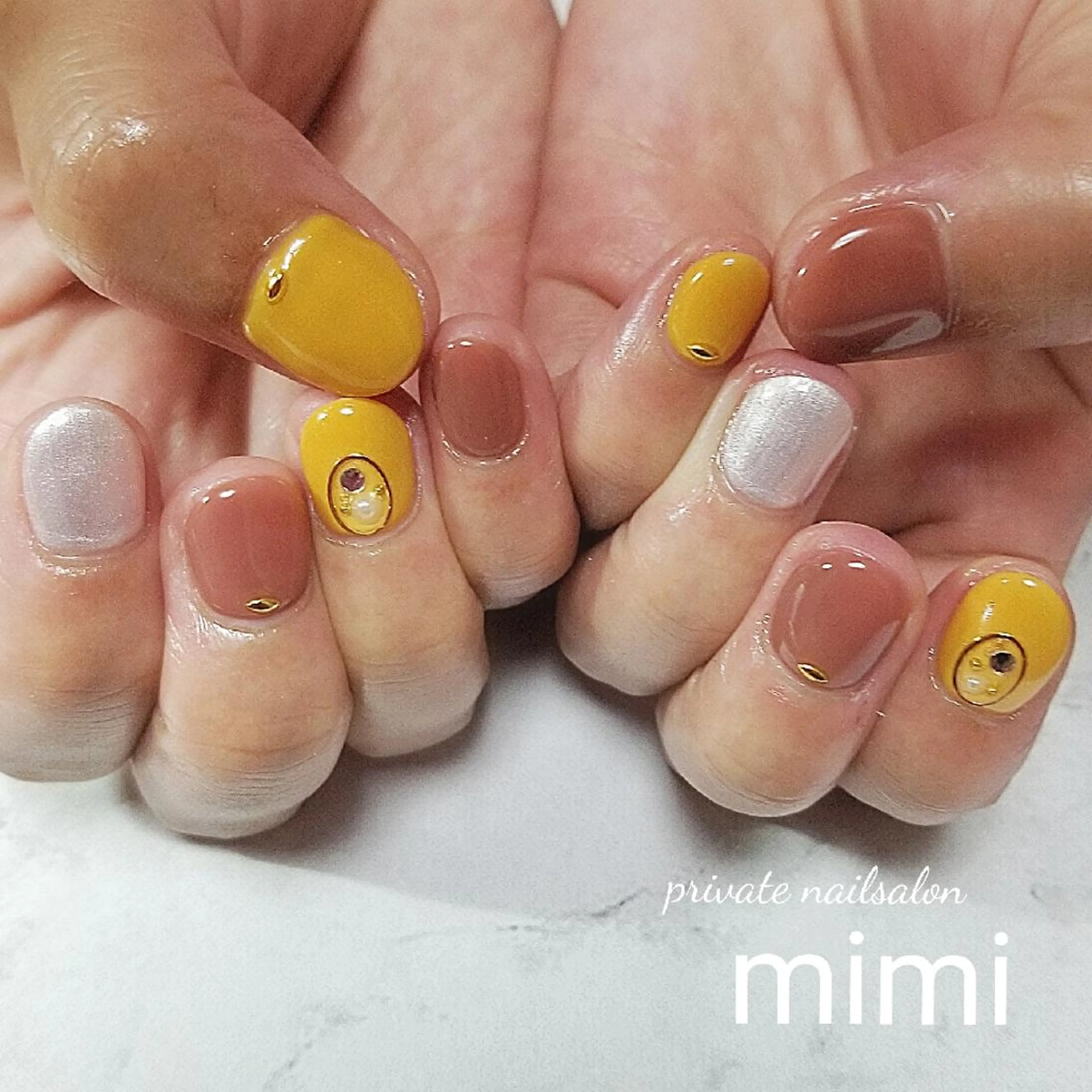 ネイル ショートネイル ハンドネイル 博多ネイル ｍｉｍｉのネイルデザイン