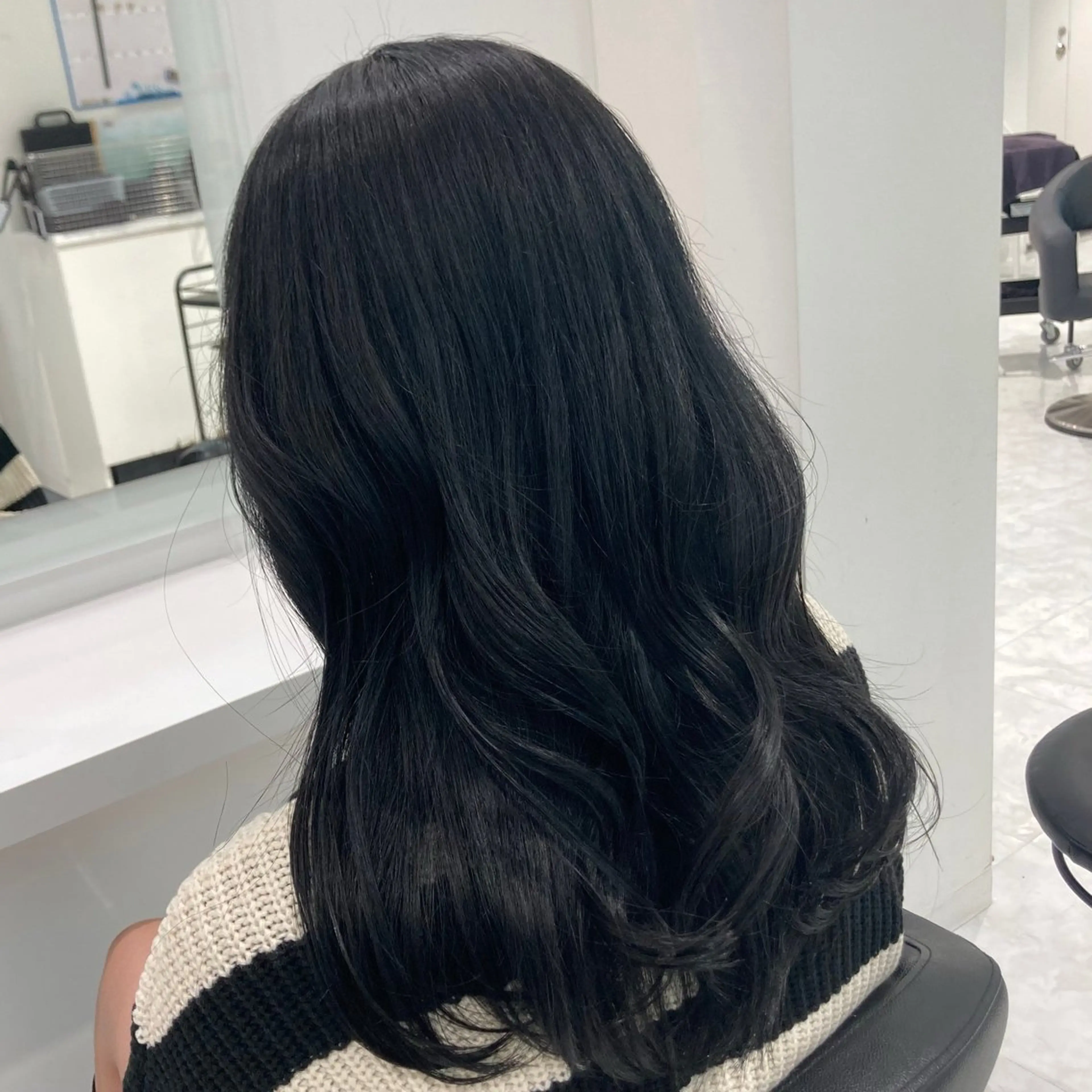 セミロング ヘアカラー トリートメント ヘアセット 都内1優しい🤍透明 感カラー🤍サツキのヘアスタイル