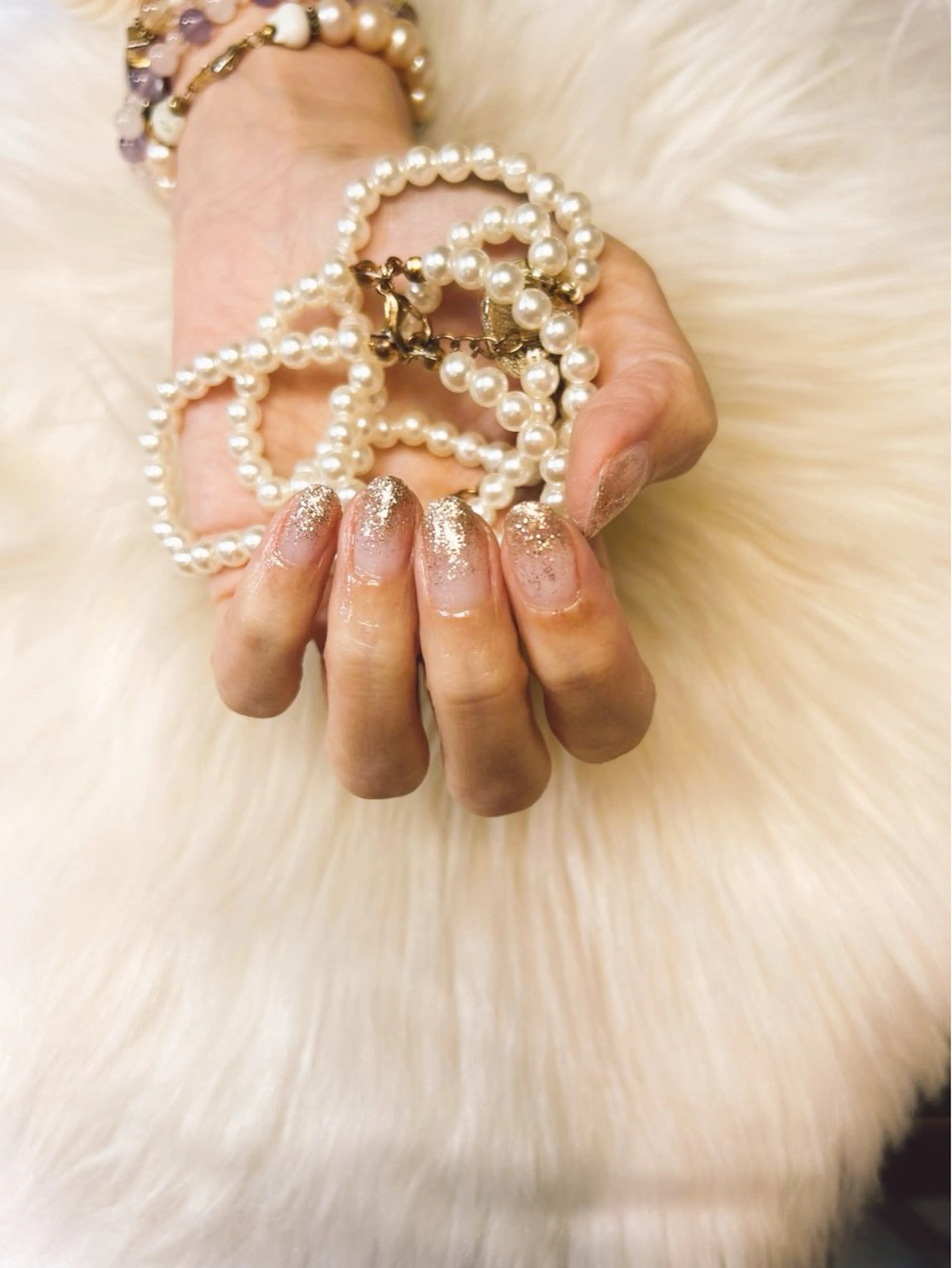 ネイル グラデーション ラメ(グリッター) ラメグラデーション Ai Amoureuseのネイルデザイン