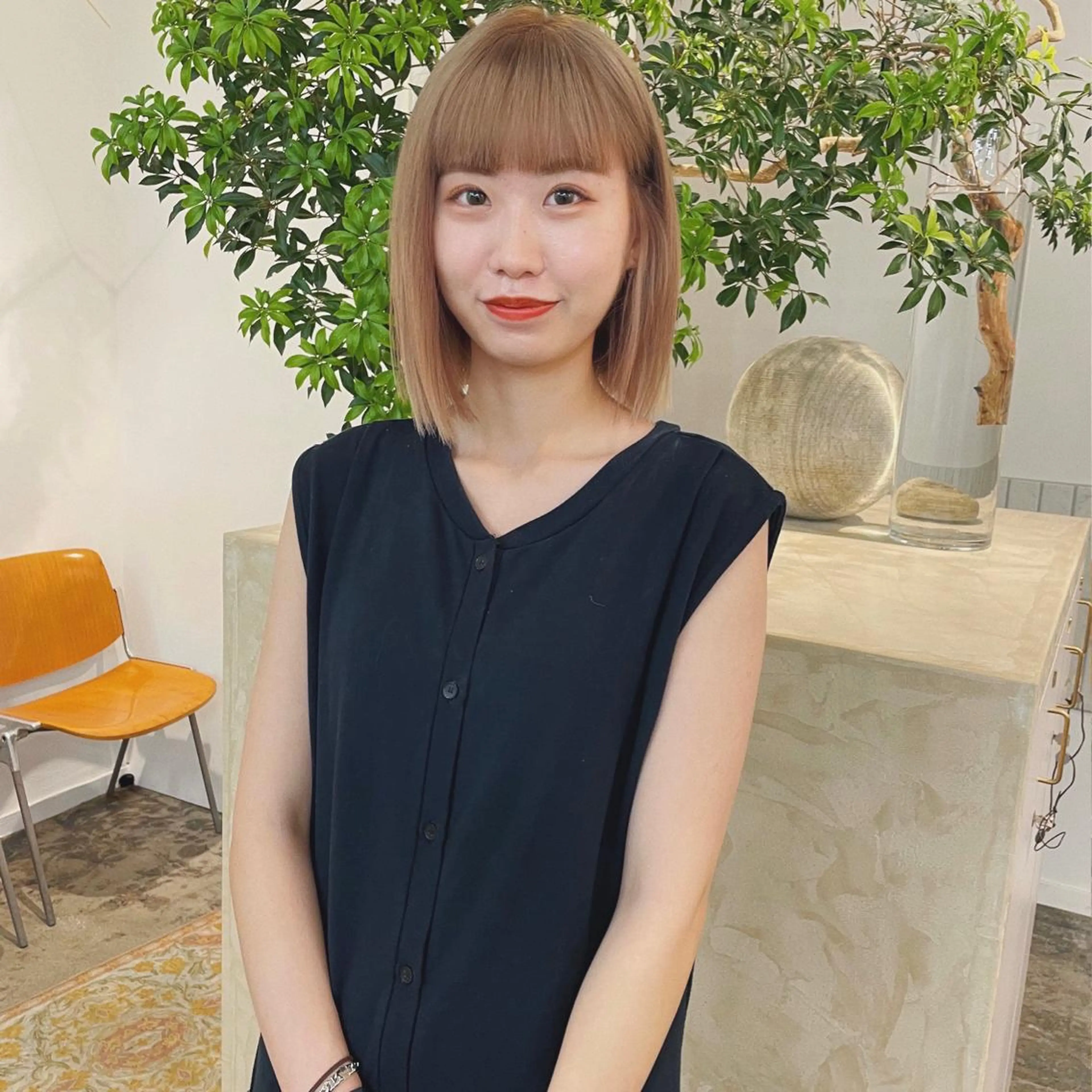 ミディアム ヘアカラー Terve. おすぎのヘアスタイル