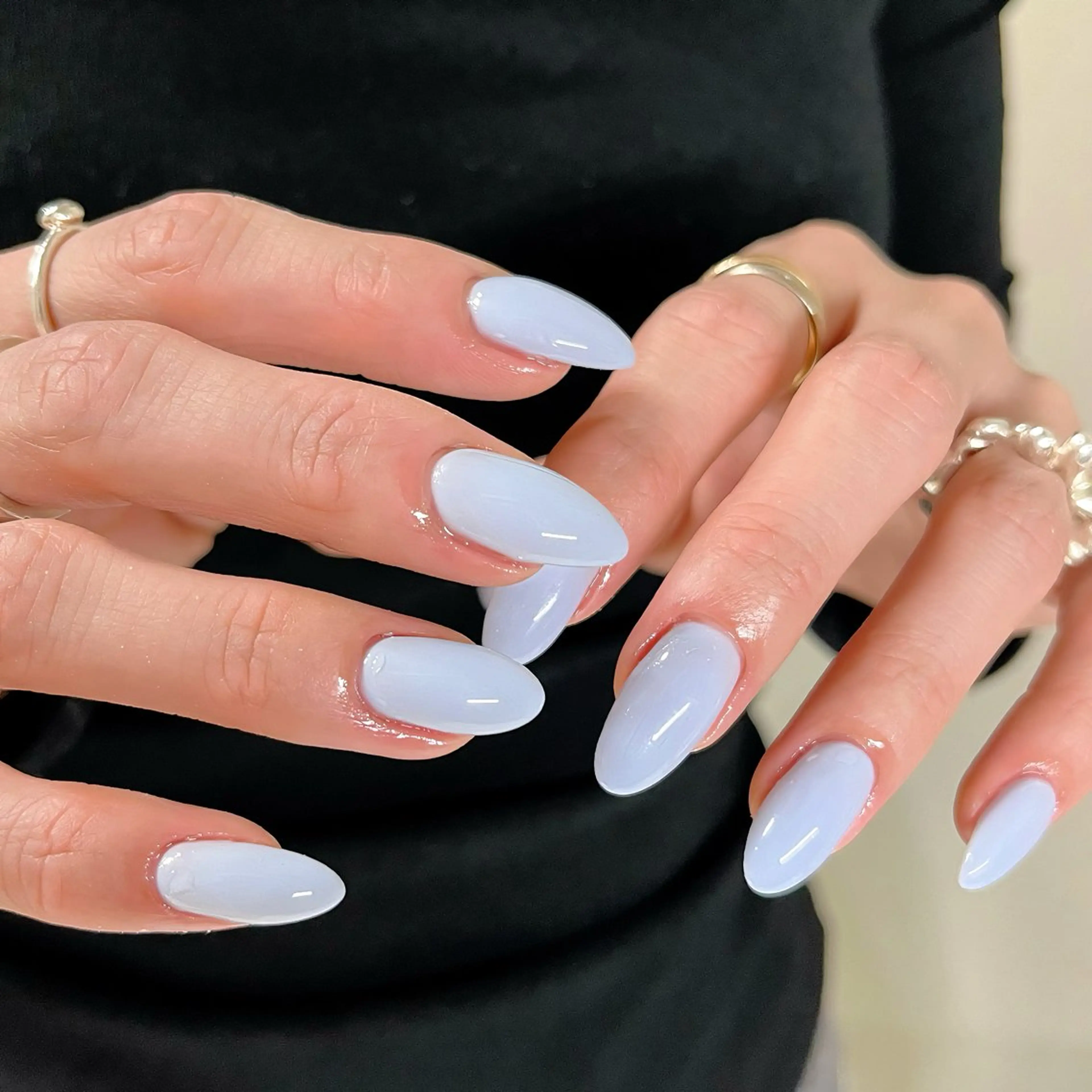 ネイル オーロラネイル チークネイル フレンチネイル 韓国ネイル 春ネイル ハンドネイル ハンドケア 🫧OPELIA NAIL渋谷🫧のネイルデザイン