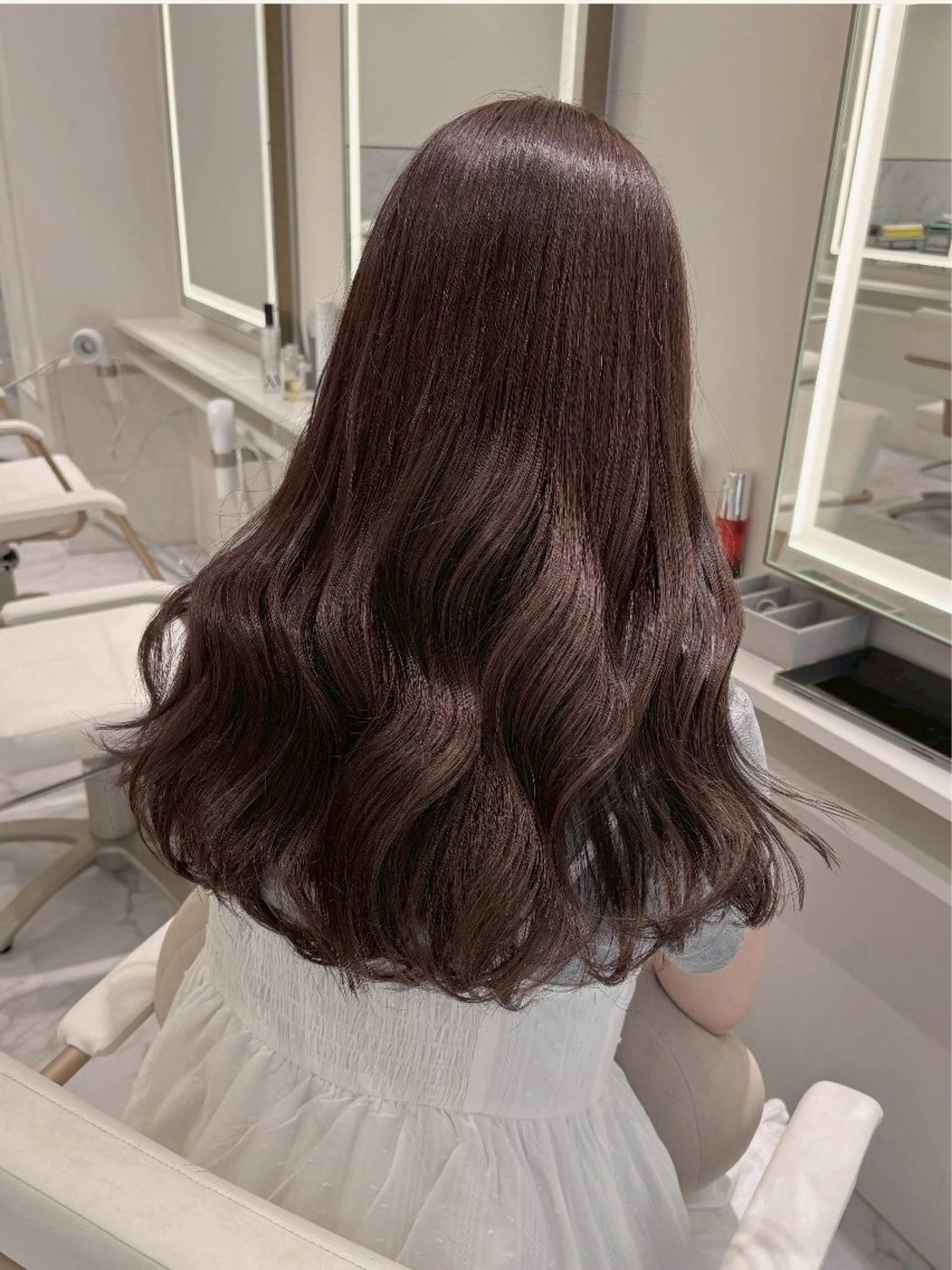 ロング カラー ヘアカラー ParveMix🎀 稲垣詞葉のヘアスタイル