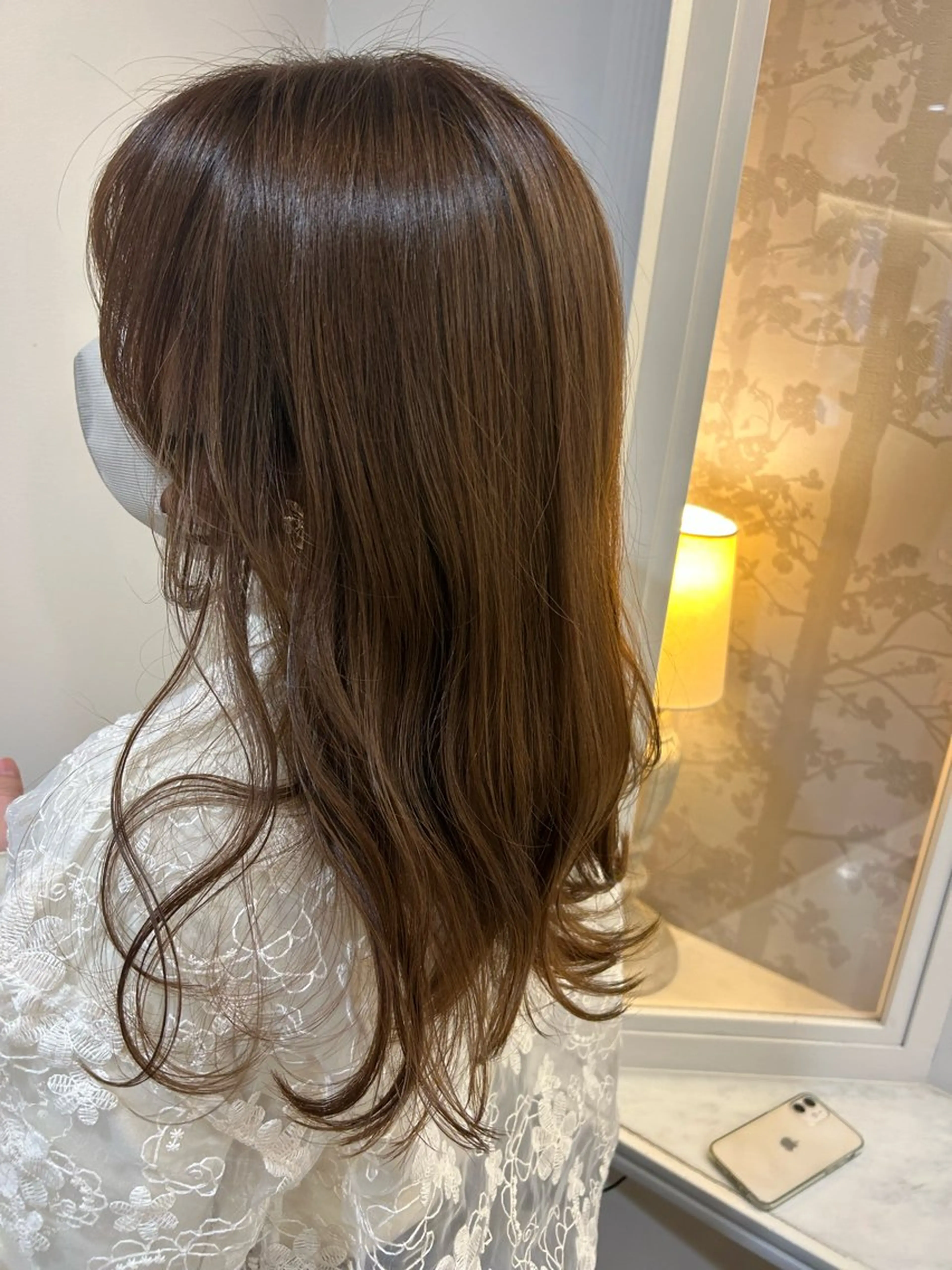 セミロング ヘアカラー トリートメント chiaki .のヘアスタイル