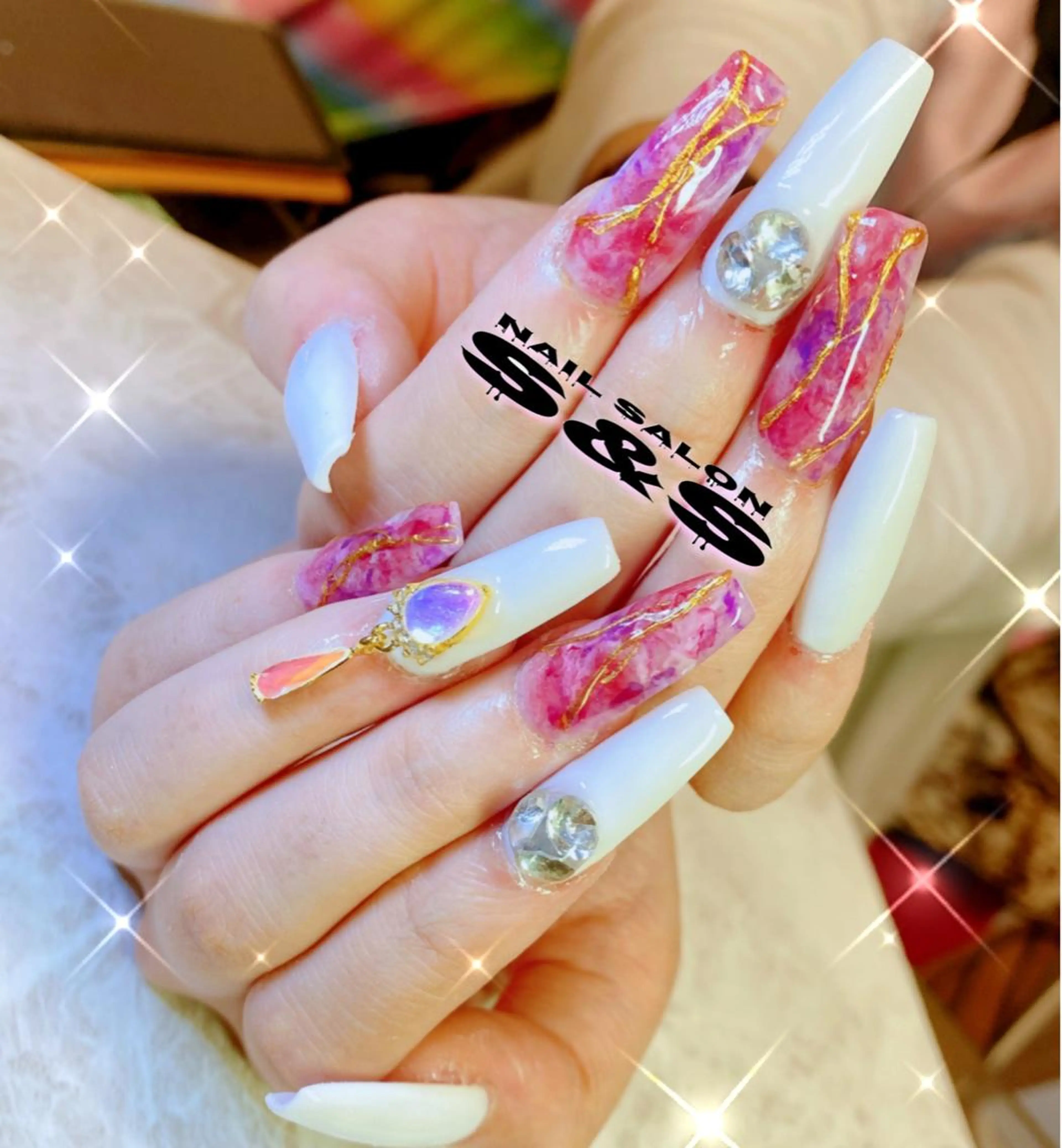 ネイル 長さ出し メンズネイル 持ち込み スカルプネイル S&S 村田小百合のネイルデザイン