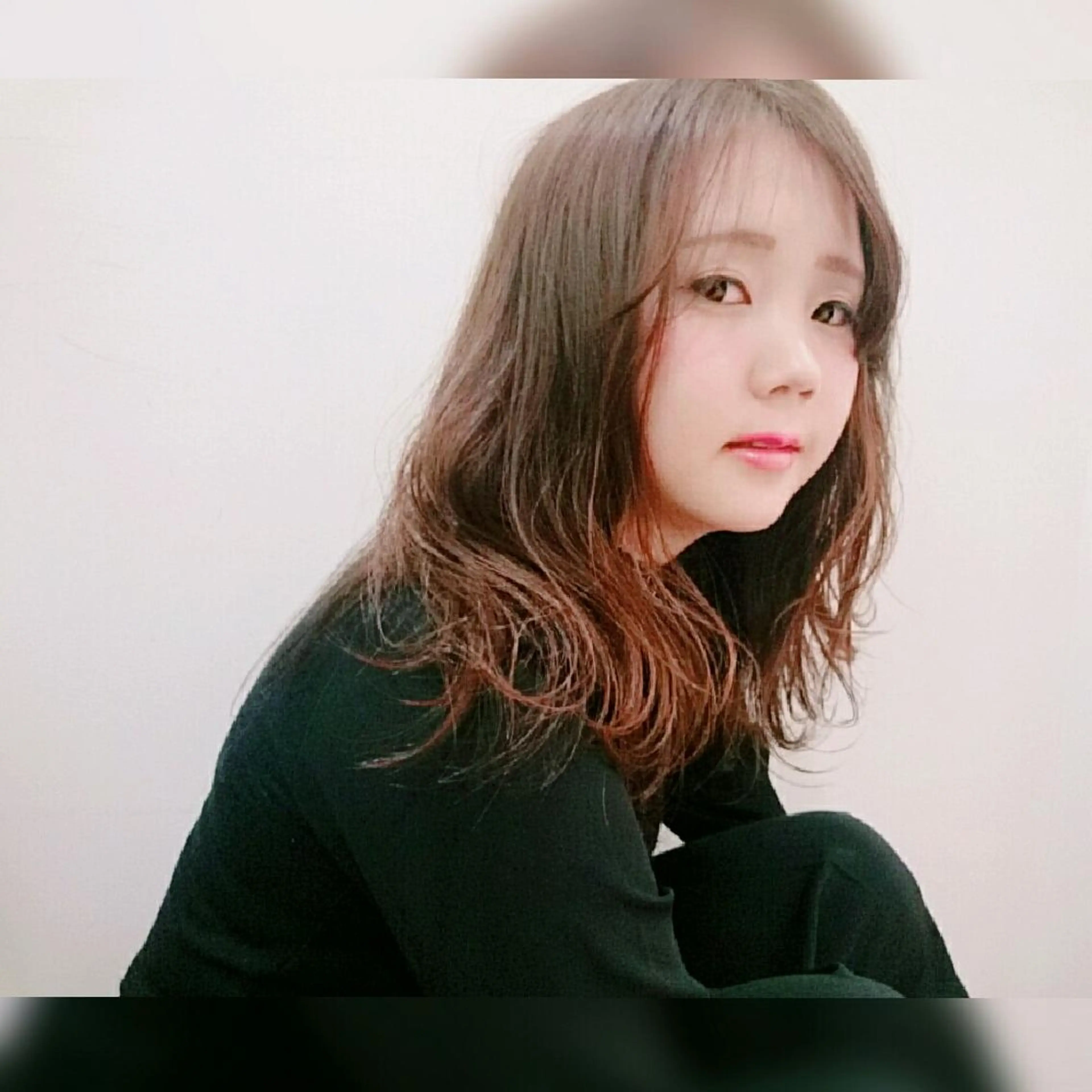 ロング カラー ma cherie 三浦直美のヘアスタイル