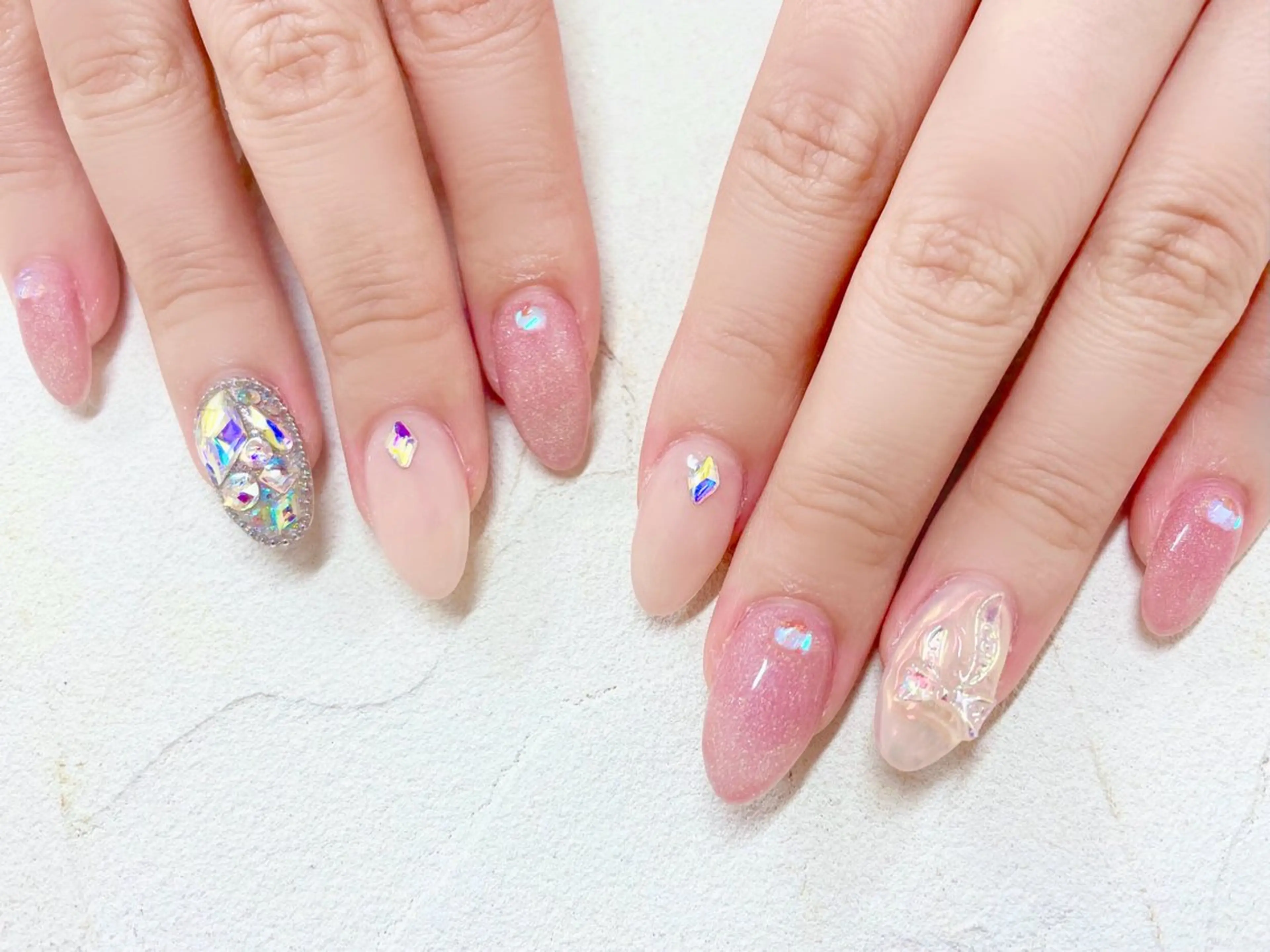 ネイル 持ち込み ハンドネイル ビアンカ上野店 中島　せり菜のネイルデザイン