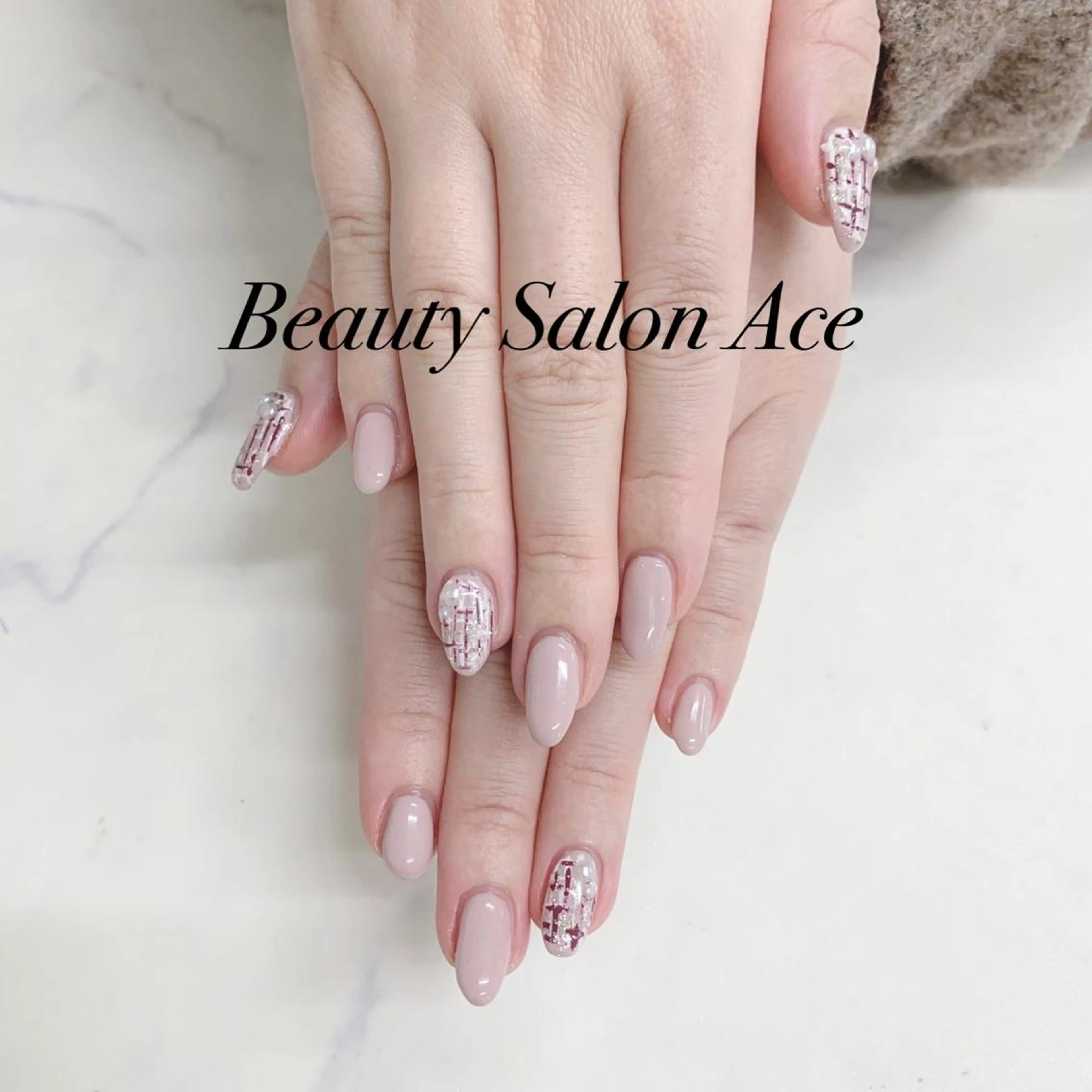 ネイル メンズネイル 冬ネイル クリスマス ハンドネイル ハンドケア Beauty Salon Ace（ネイルサロン　エース）所属・池袋フィルイン Ace♡長さだしのネイルデザイン