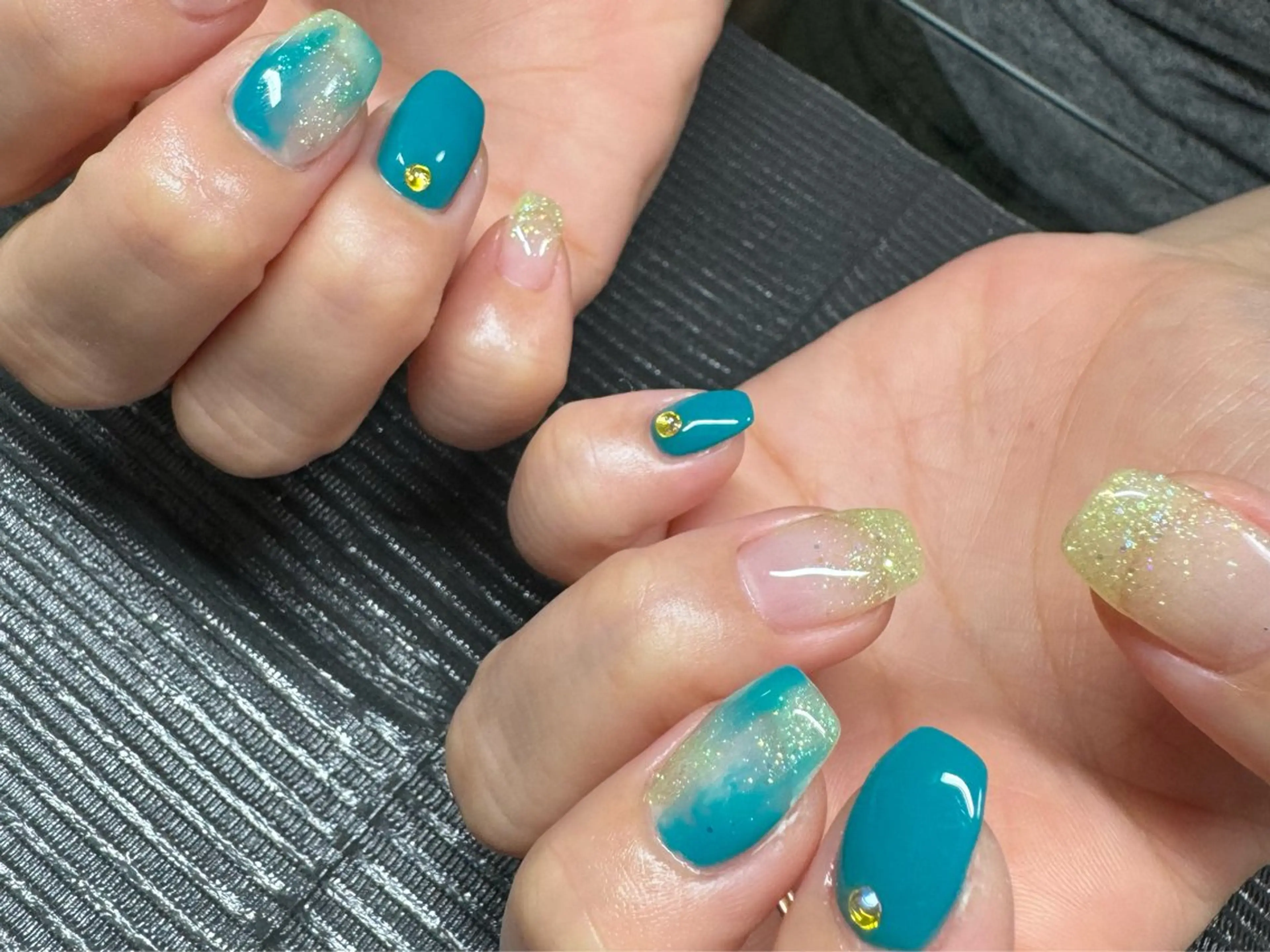 ネイル ブルー 夏ネイル MILImili nailのネイルデザイン