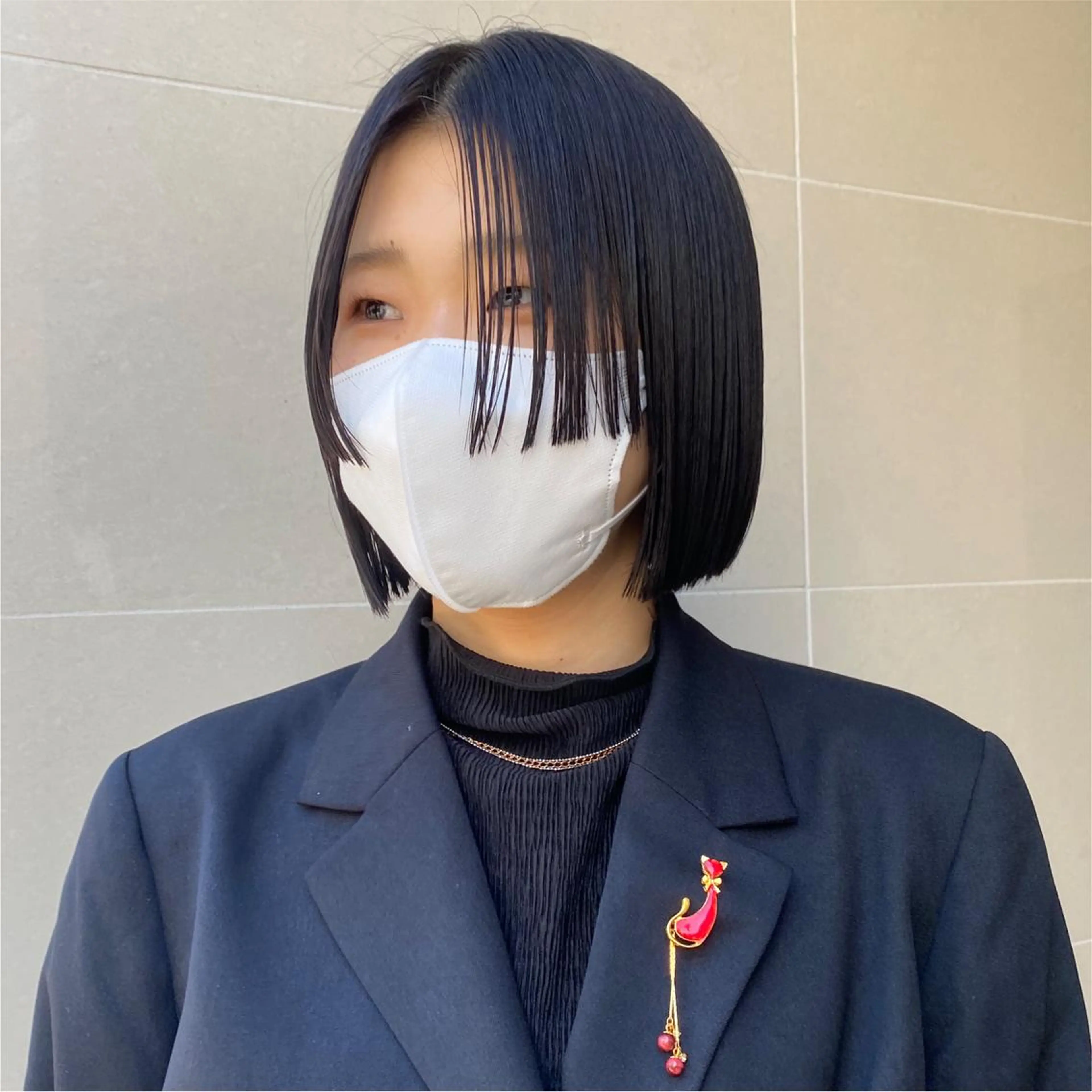 ショート カラー cie所属・ボブ/ミニボブ 透明感カラーkadoのヘアスタイル