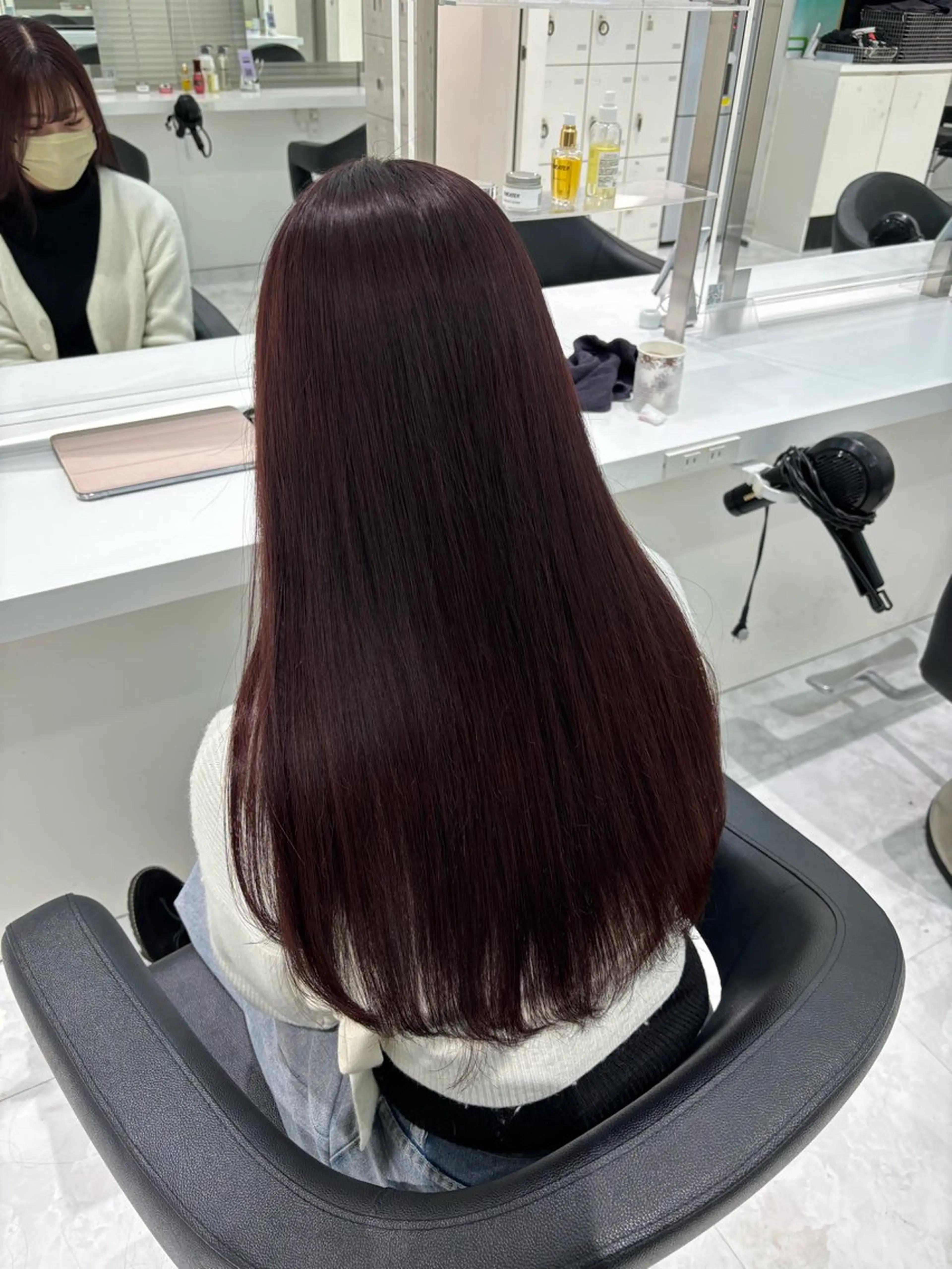 ロング ヘアカラー ヘッドスパ ヘアセット 都内1優しい🤍透明 感カラー🤍サツキのヘアスタイル