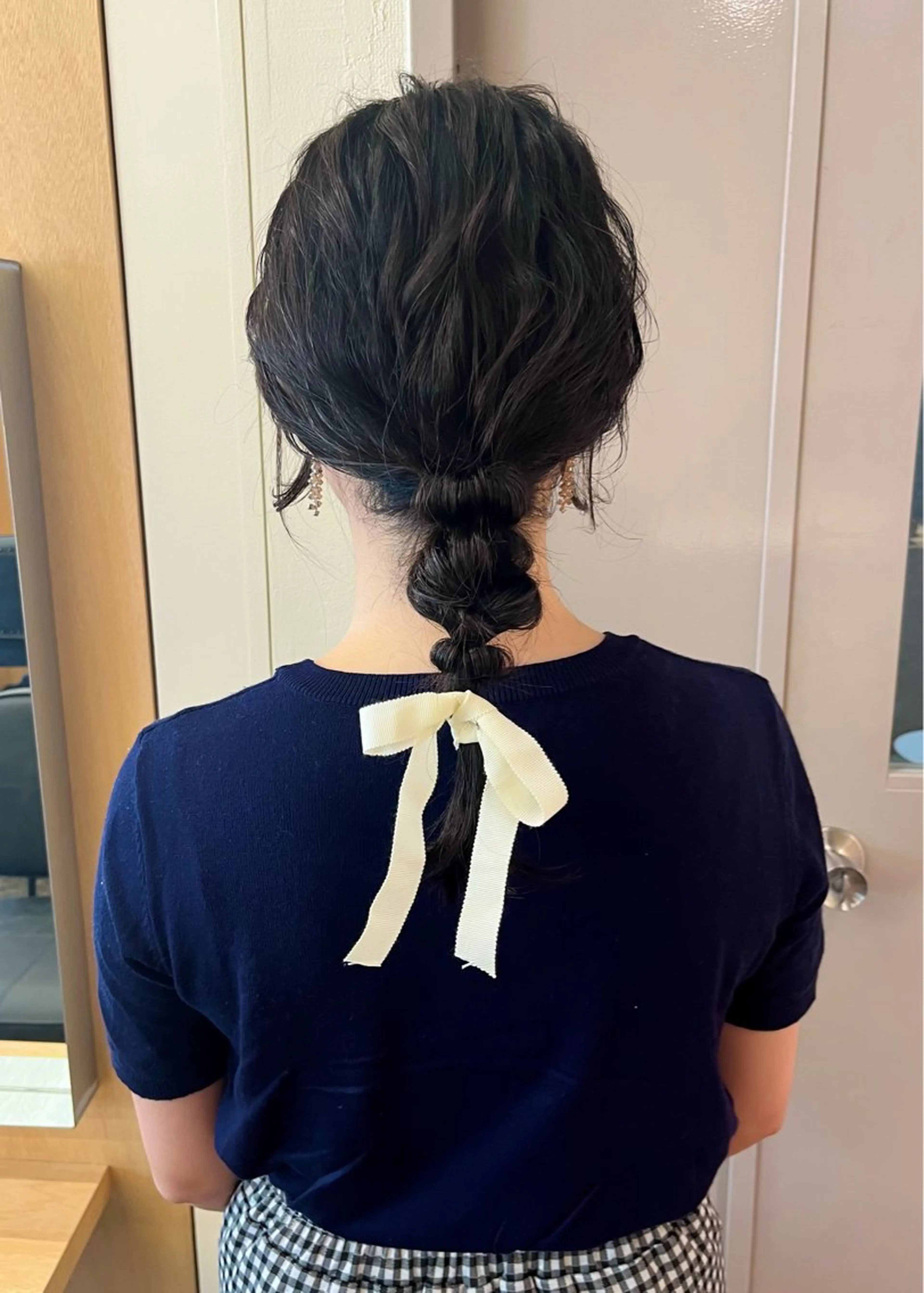 ミディアム カラー ヘアアレンジ 簡単アレンジ ヘアセット 西山 紗耶香🪽 透明感カラー/ボブのヘアスタイル