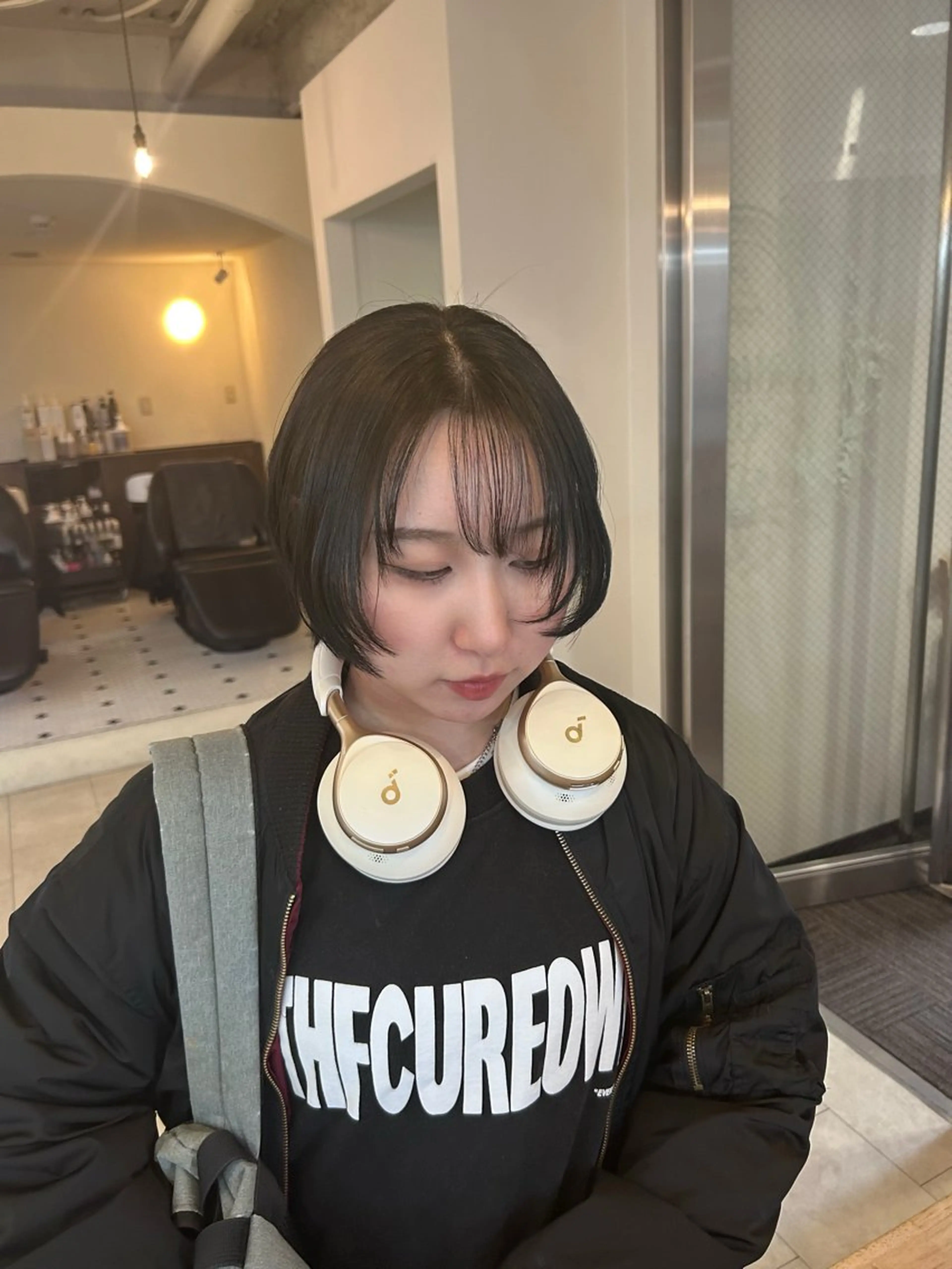 ショート カラー nano.暖色カラー 🍑ヘアアレンジのヘアスタイル