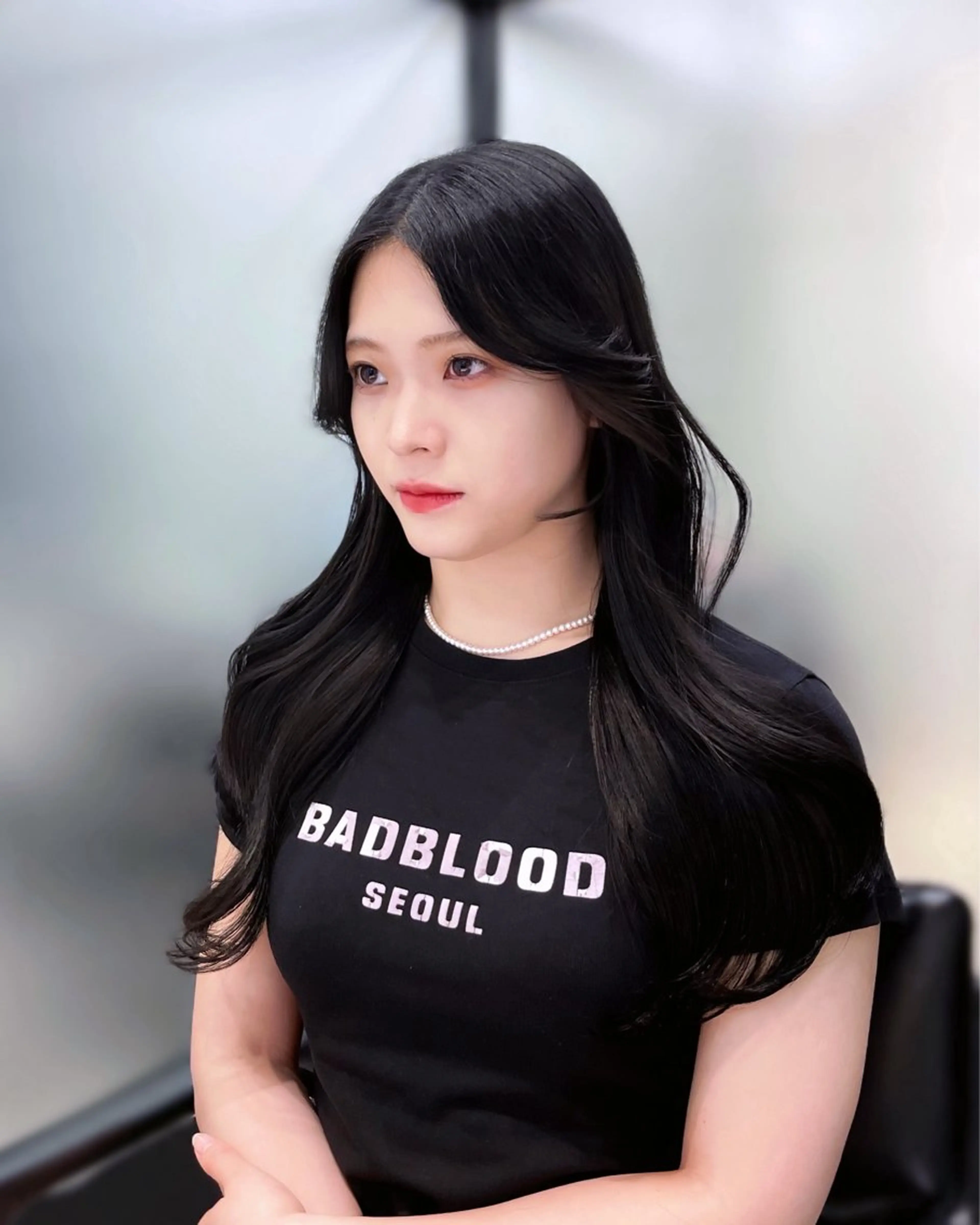 セミロング 韓国風ヘア レイヤーカット カット ヘアカラー トリートメント 韓国レイヤーカット 髪質改善▫️水野有真のヘアスタイル