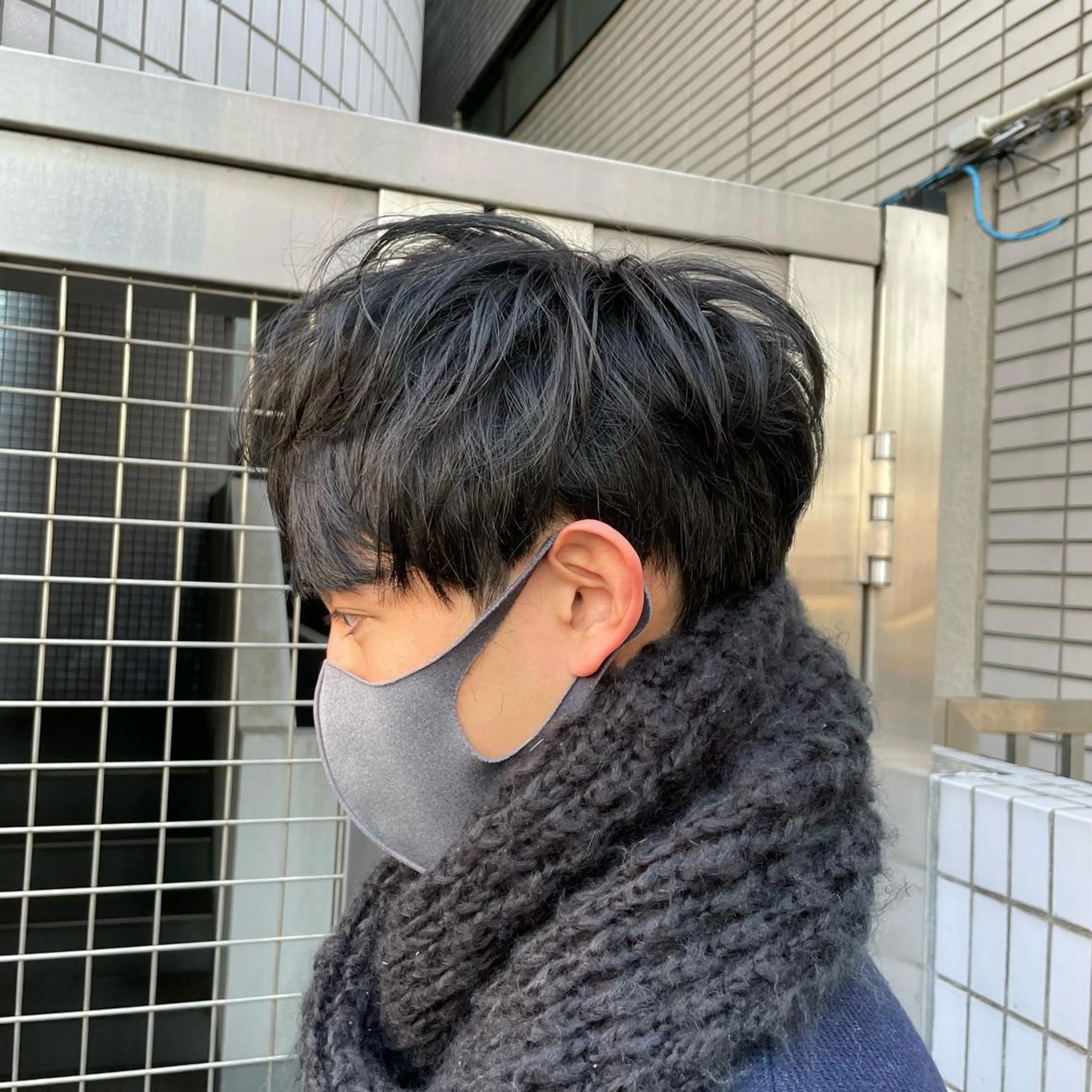 ショート メンズ カット 【メンズ縮毛矯正】 田中秀斗のヘアスタイル