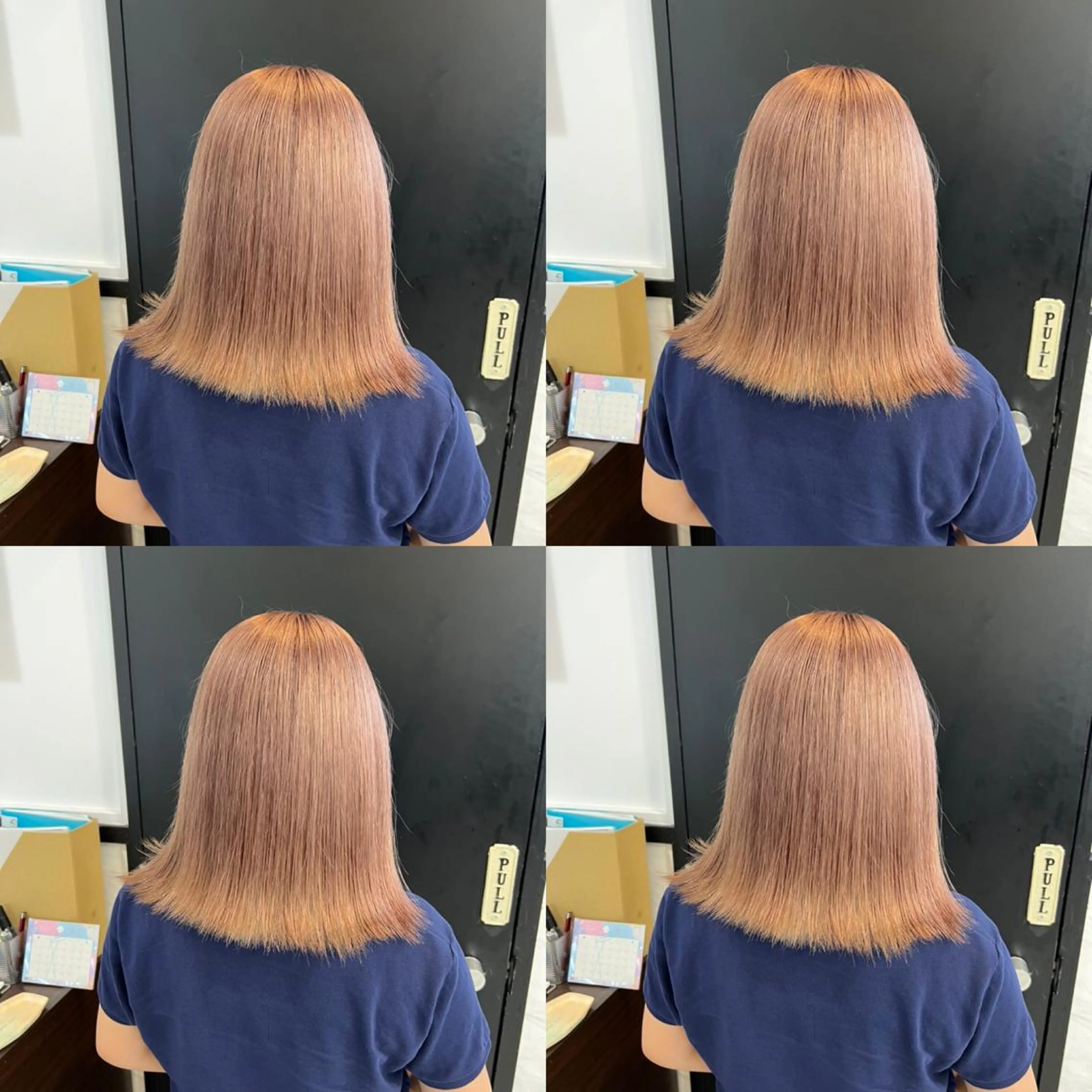 ミディアム カラー ピンクカラー ヘアカラー トリートメント ✨髪質改善✖︎韓国 レイヤー✨ナカムラのヘアスタイル