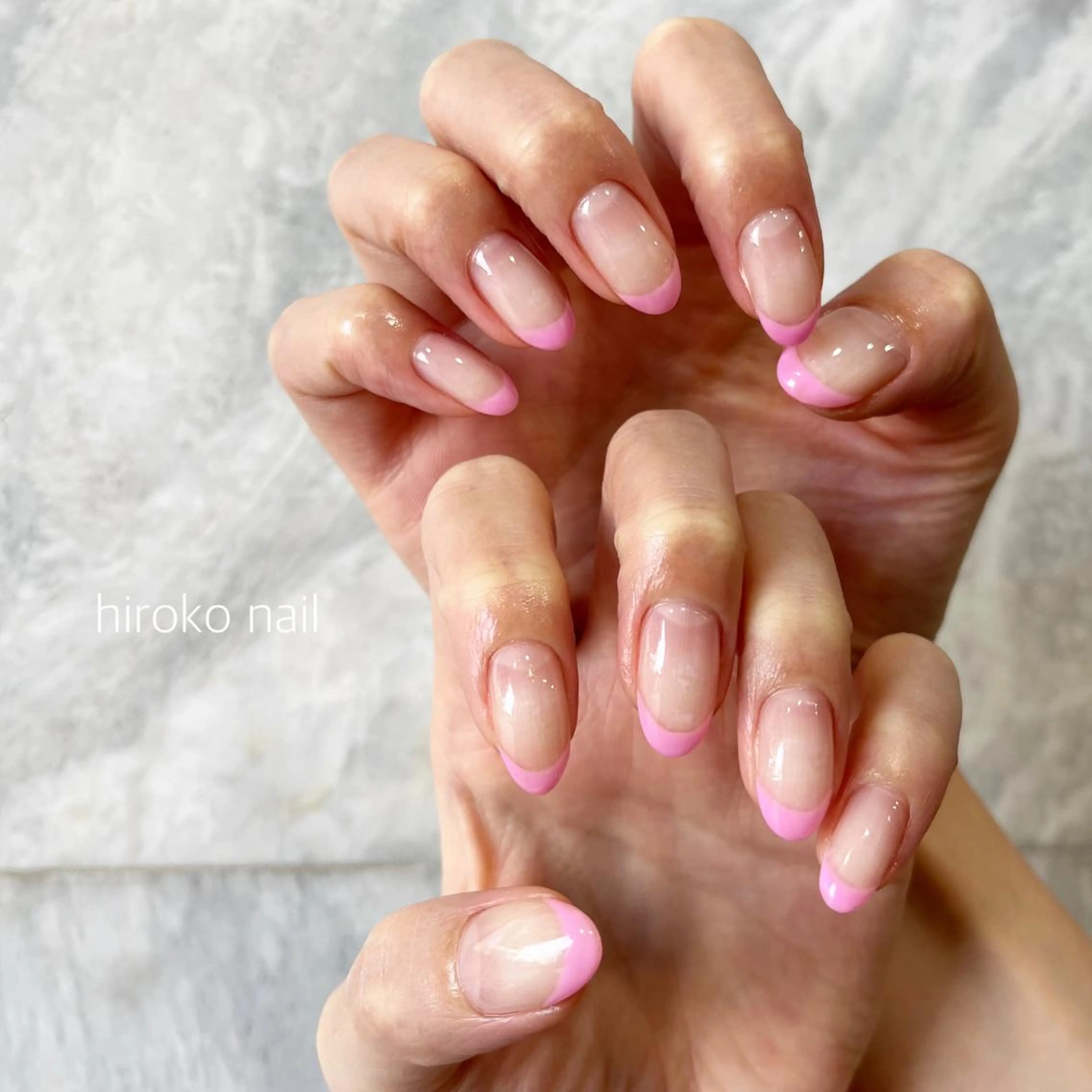 セミロング ネイル ハンドネイル hiroko nailのネイルデザイン