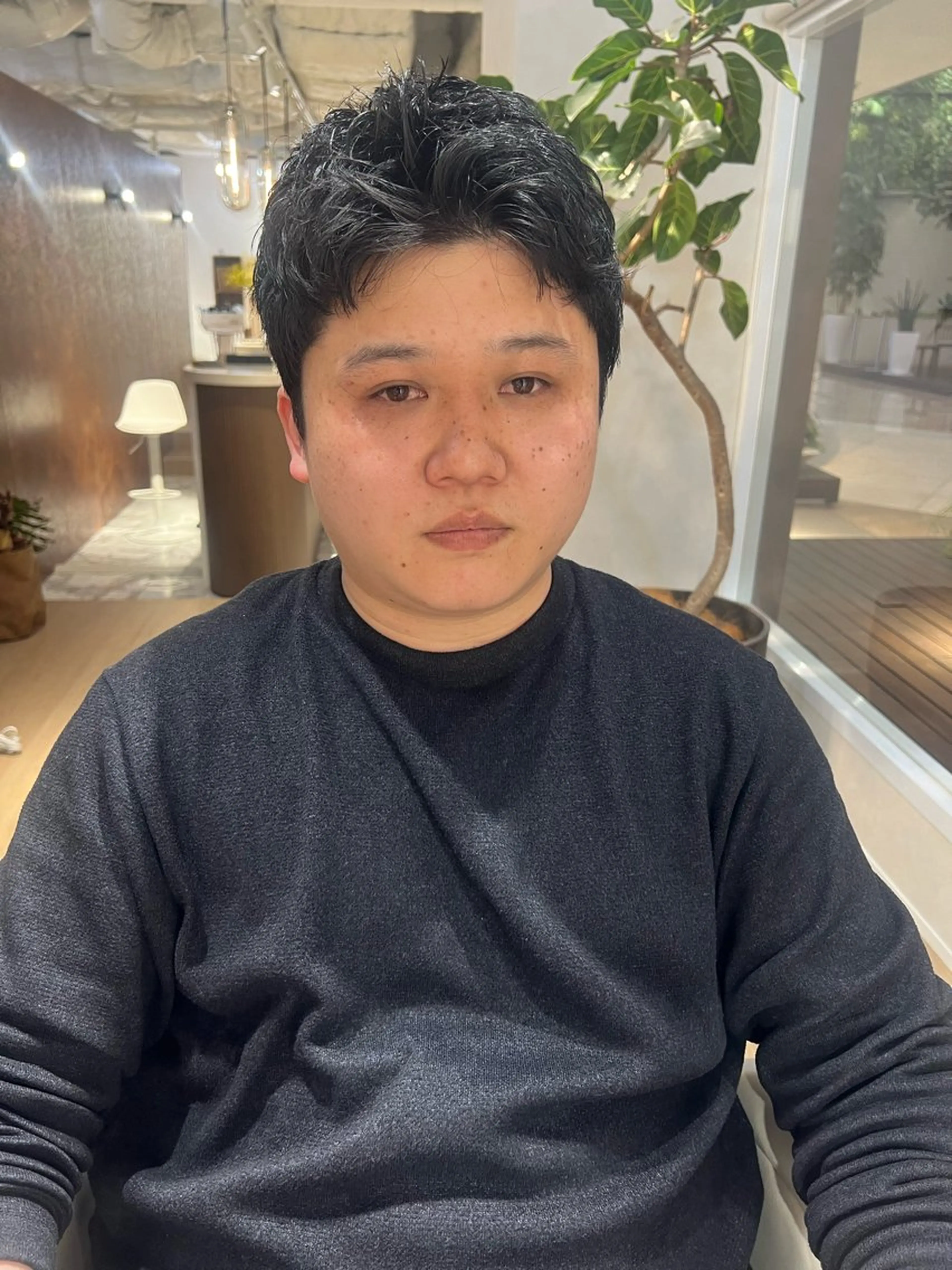 ショート メンズ ワックス脱毛 unopulir Vamos店所属・梅田茶屋町メンズ 専門美容師 山元一平のヘアスタイル