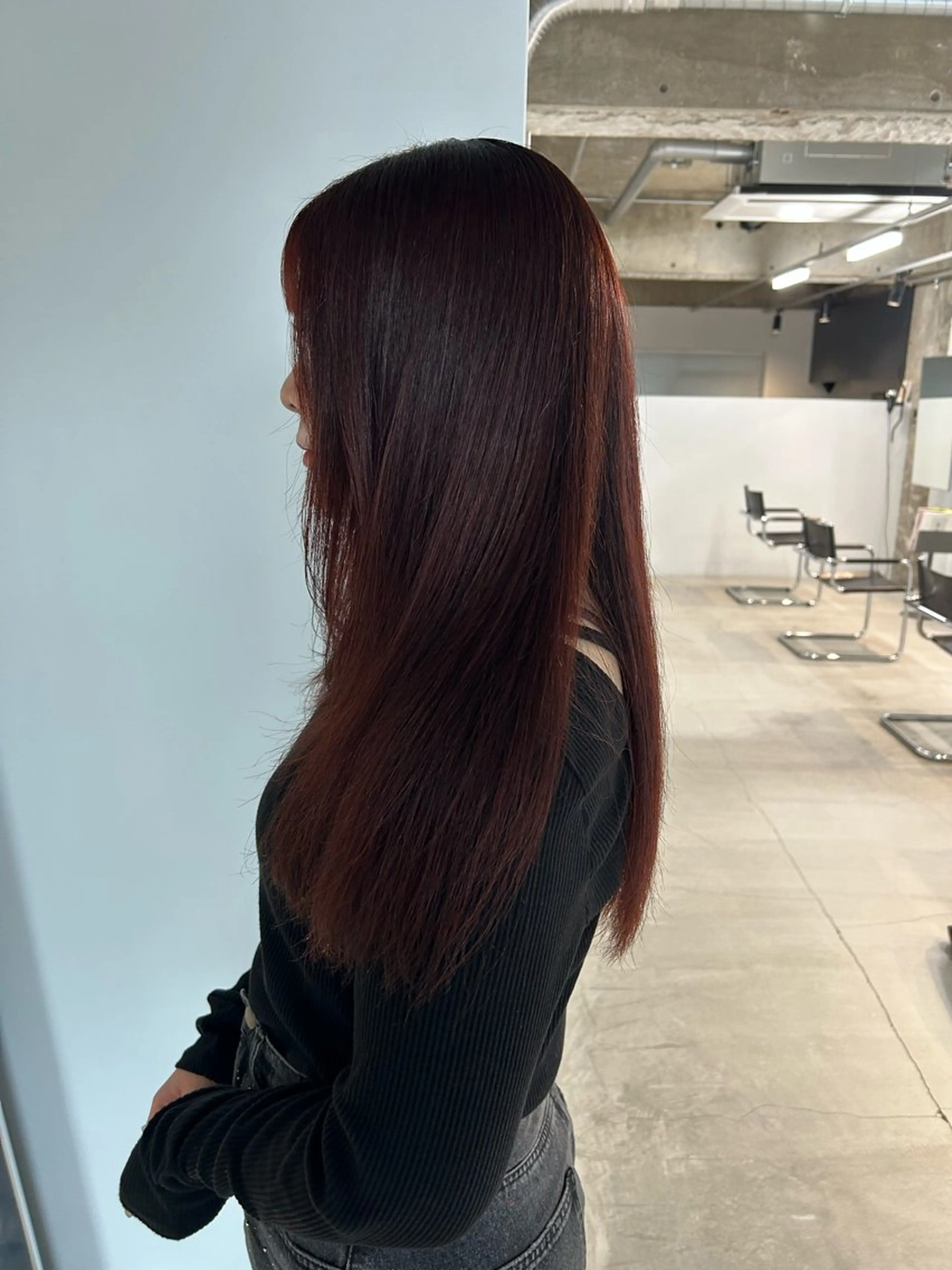 ロング カット トリートメント Alter所属・layer/透明感 ハイトーン/kanaのヘアスタイル