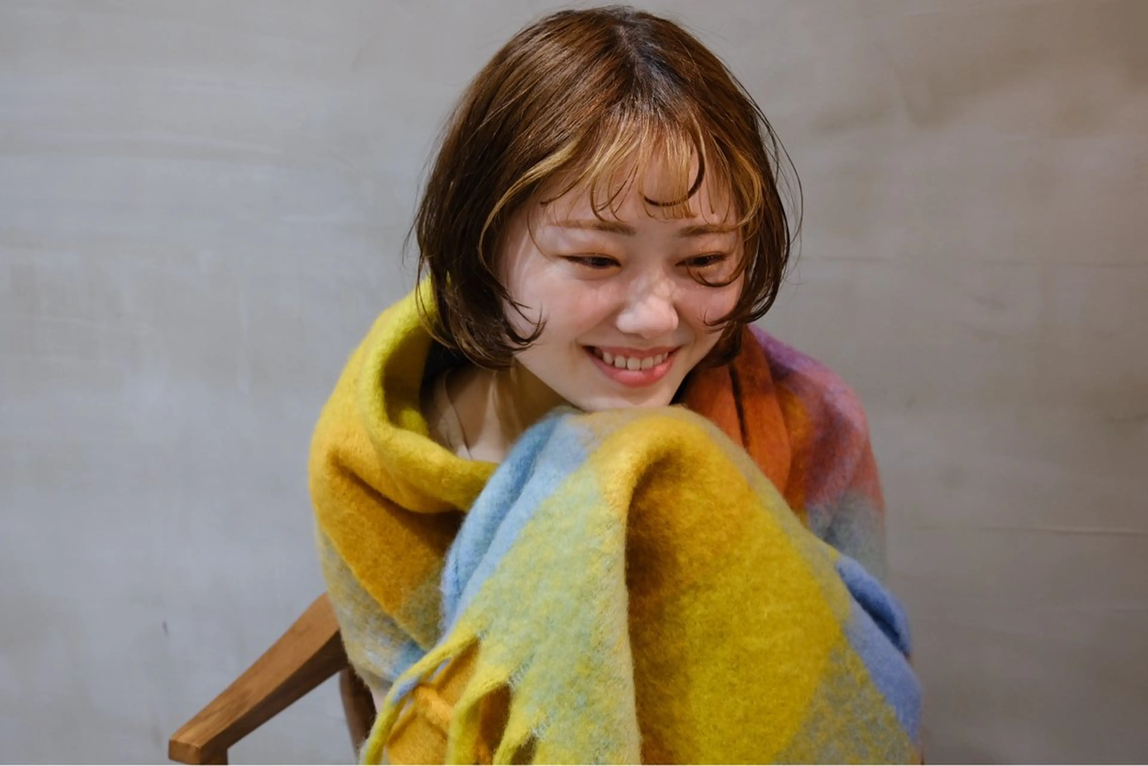 ショート カラー ベージュカラー ボブ 永縄 結花のヘアスタイル