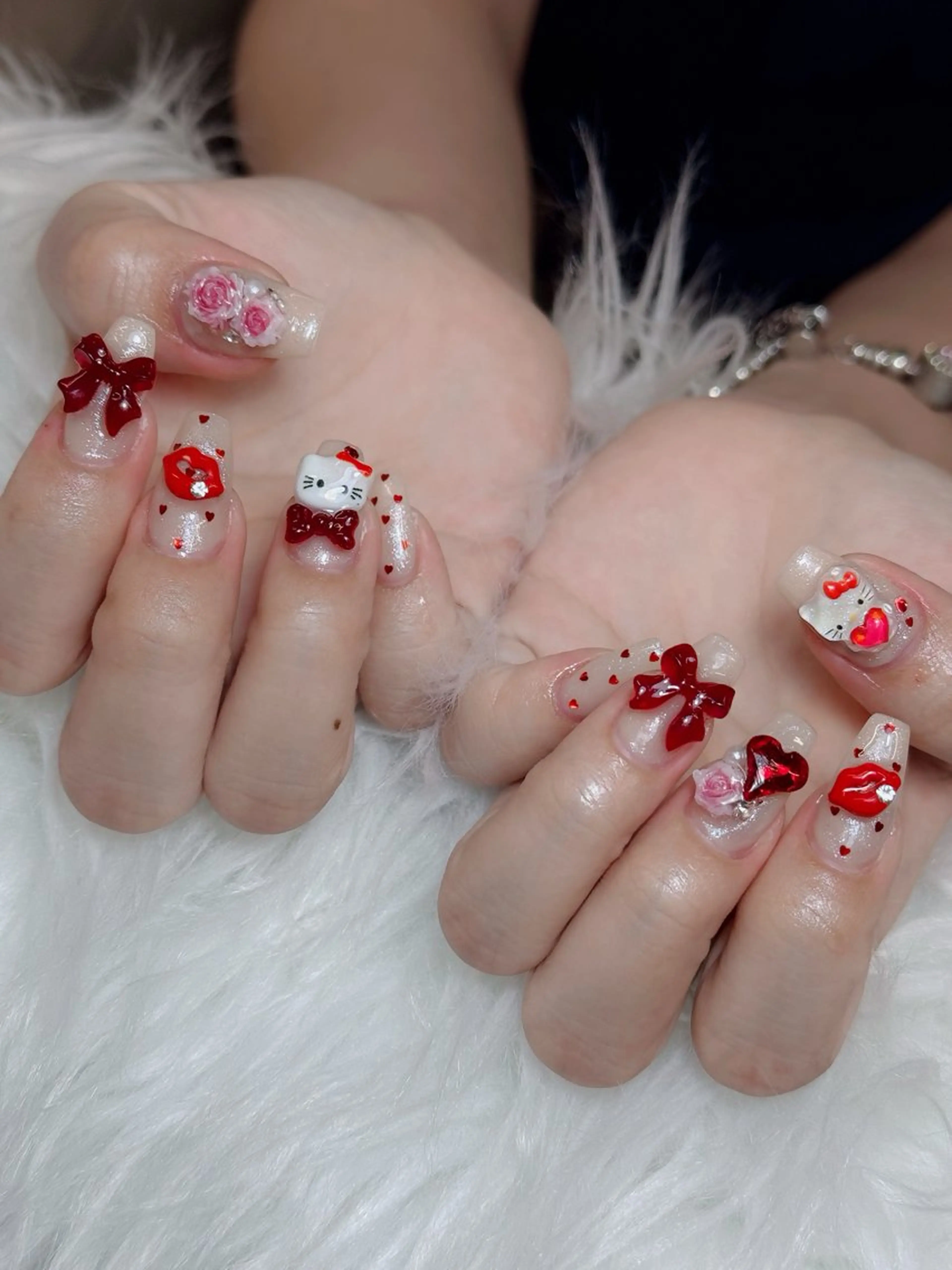 ネイル オーロラネイル チークネイル フットネイル フレンチネイル 韓国ネイル ハンドネイル Lumi Nail 新大久保3‘のネイルデザイン