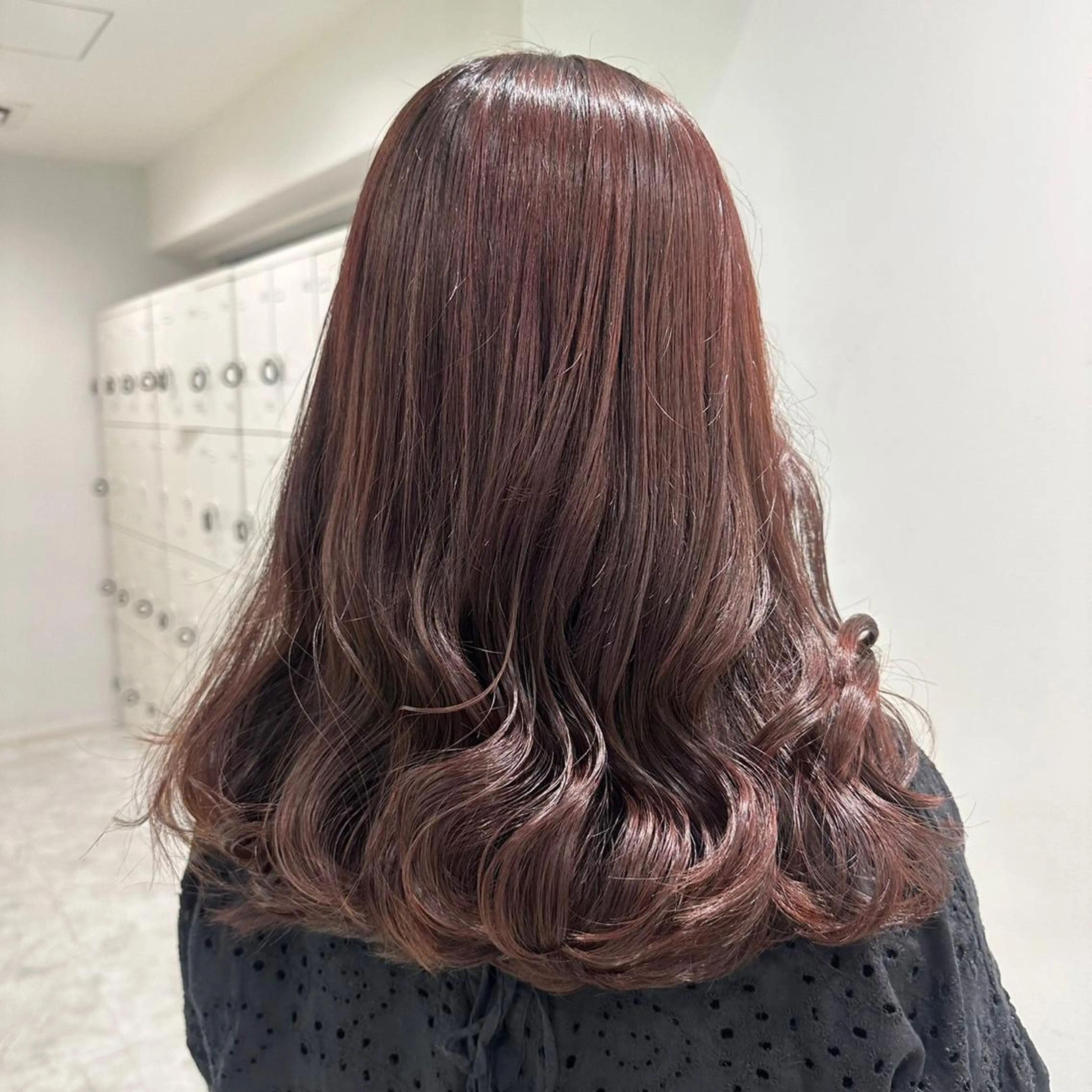 カラー ヘアアレンジ メンズ ブラウンカラー ココアブラウン 韓国レイヤーカット /ダブルカラーのヘアスタイル