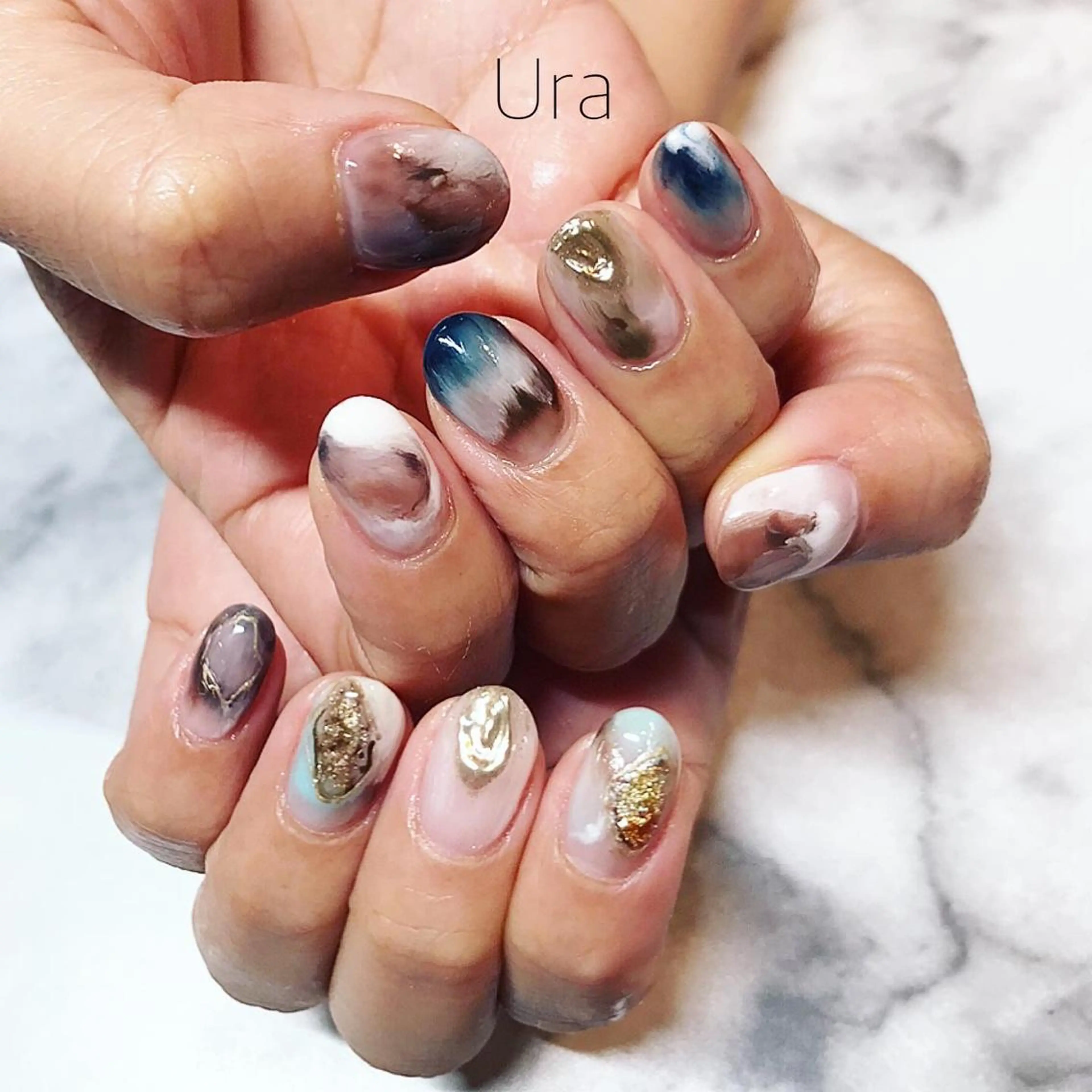 ネイル ニュアンスネイル ハンドネイル UrakoNail 《nail》のネイルデザイン