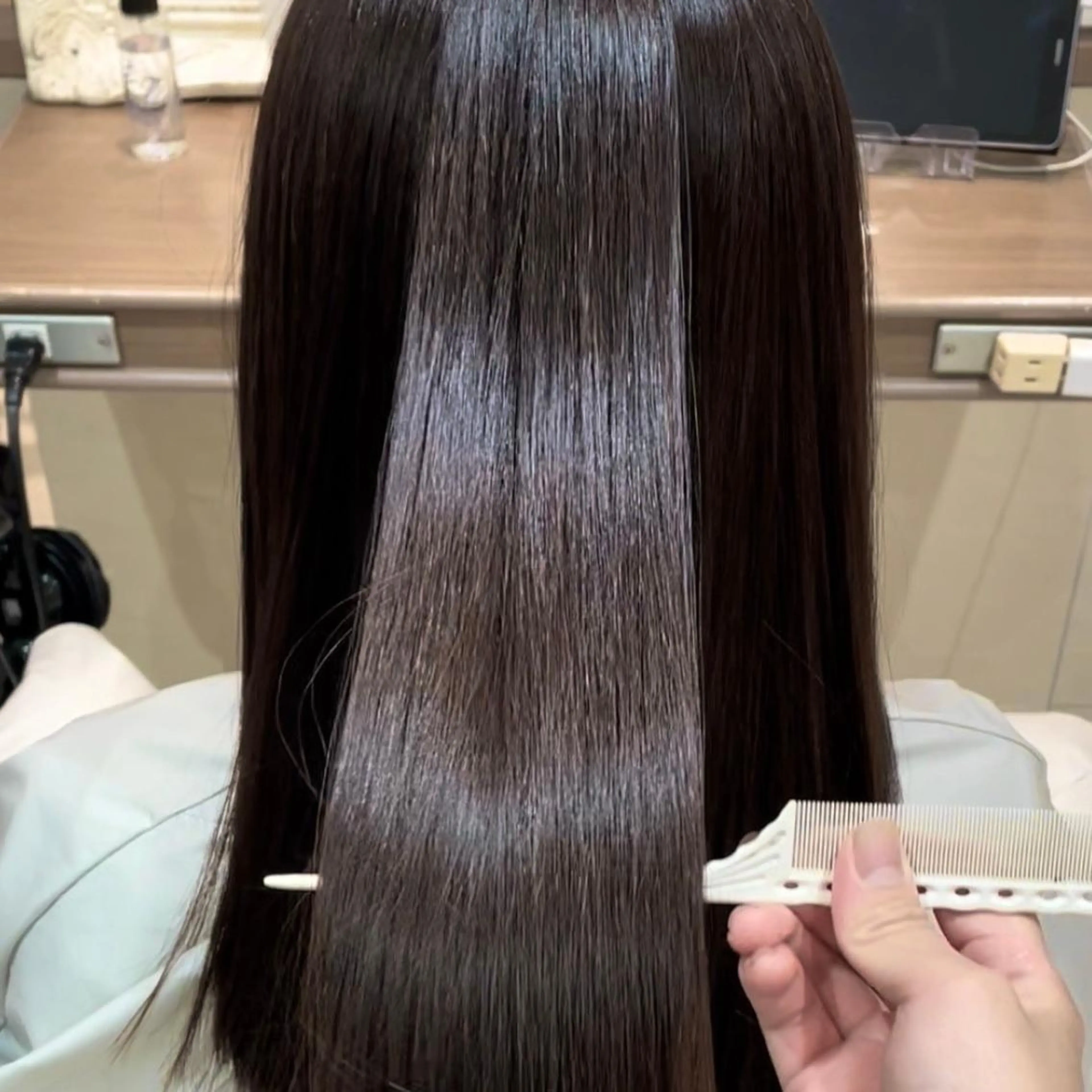 ロング 縮毛矯正 田畑 あやののヘアスタイル