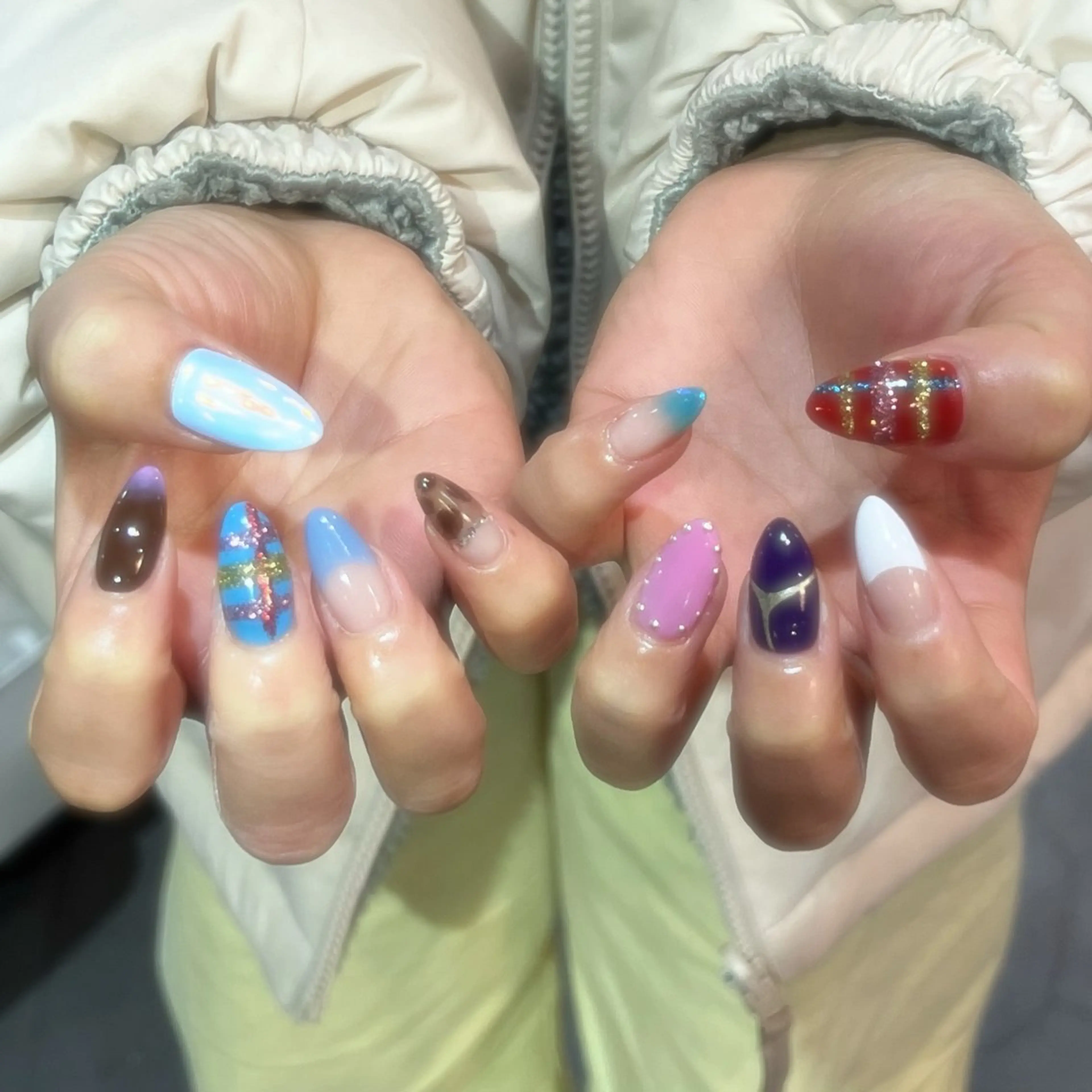 ネイル .꒰ঌtenten ໒꒱·̩͙．のネイルデザイン