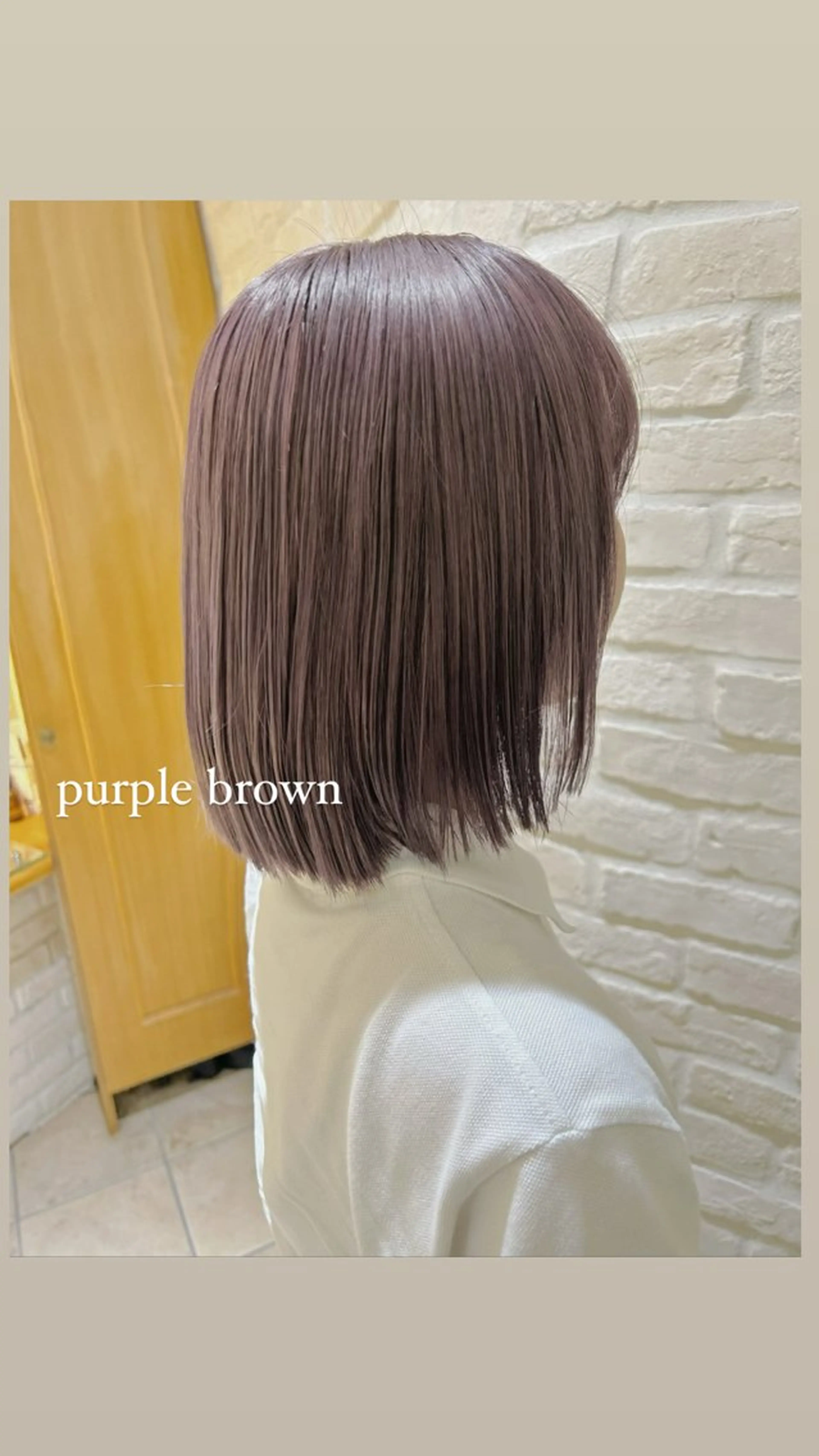 セミロング パープルカラー momoha 『モテヘア🍓』のヘアスタイル