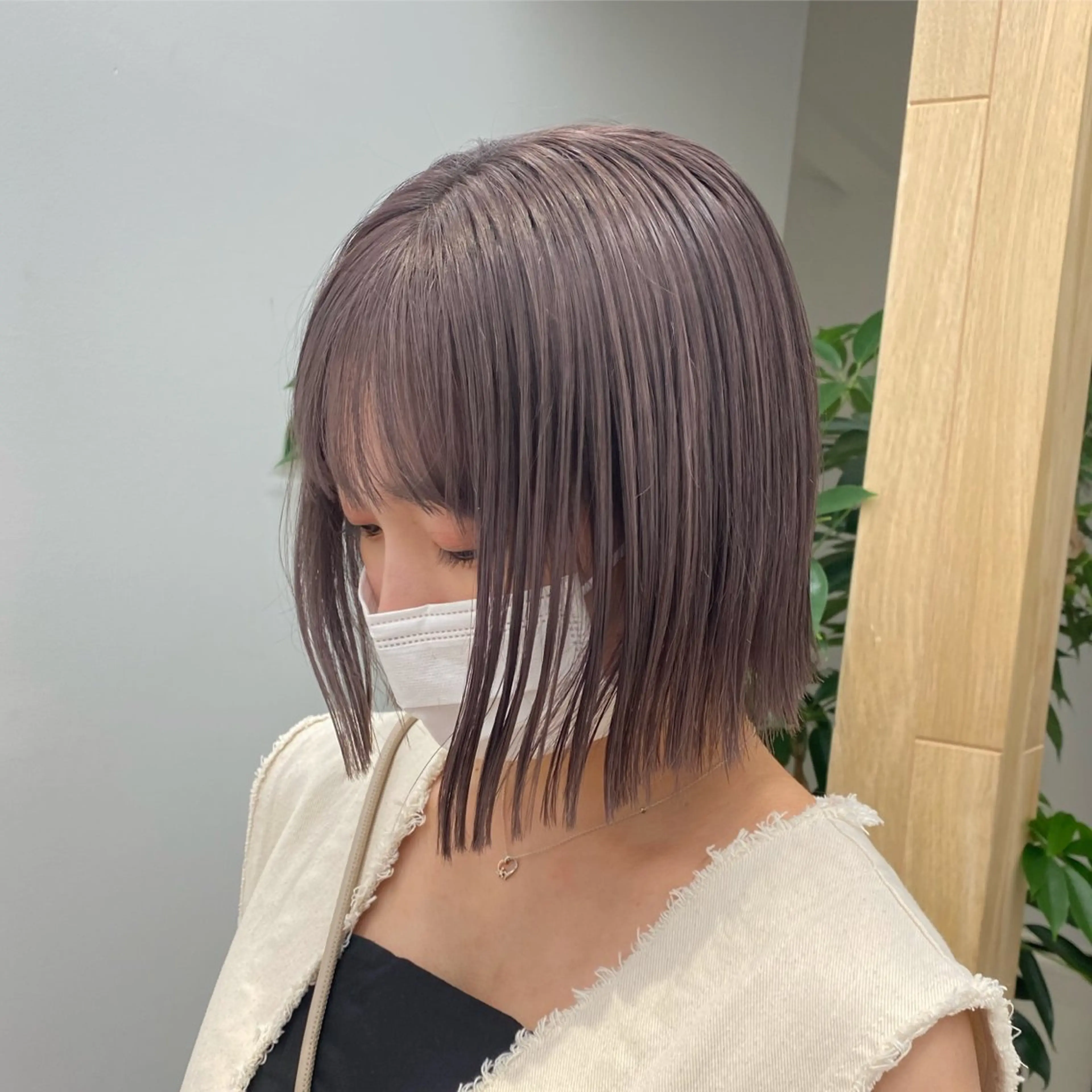 ミディアム カラー 透明感カラー グレージュ シアーグレージュ Lomalia 🤍🫧/makoのヘアスタイル