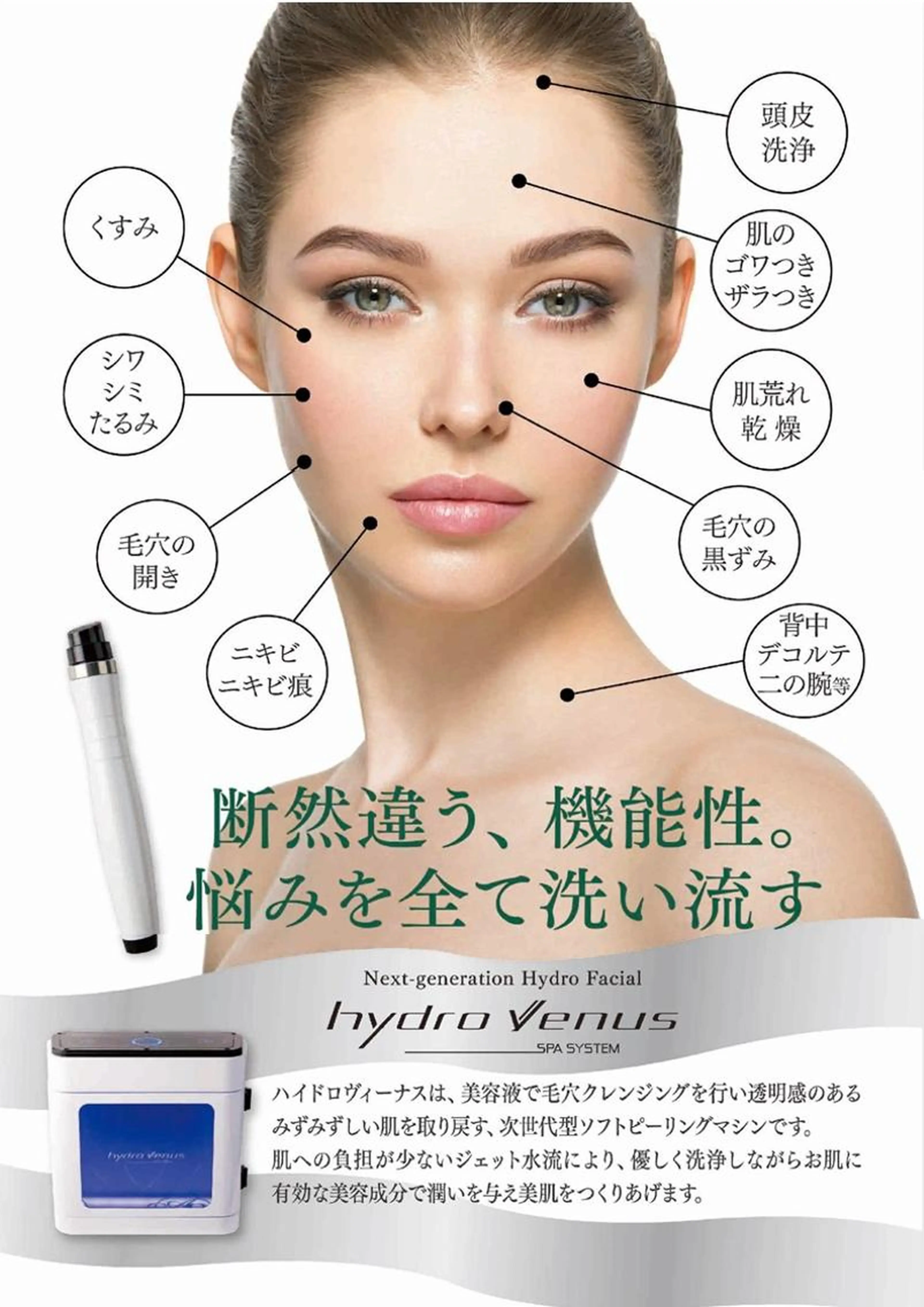 お鼻の黒ずみツルツルに♪お顔全体ツルっと透明感♪毛穴洗浄ハイドラフェイシャル&ラグジュアリー洗顔の写真