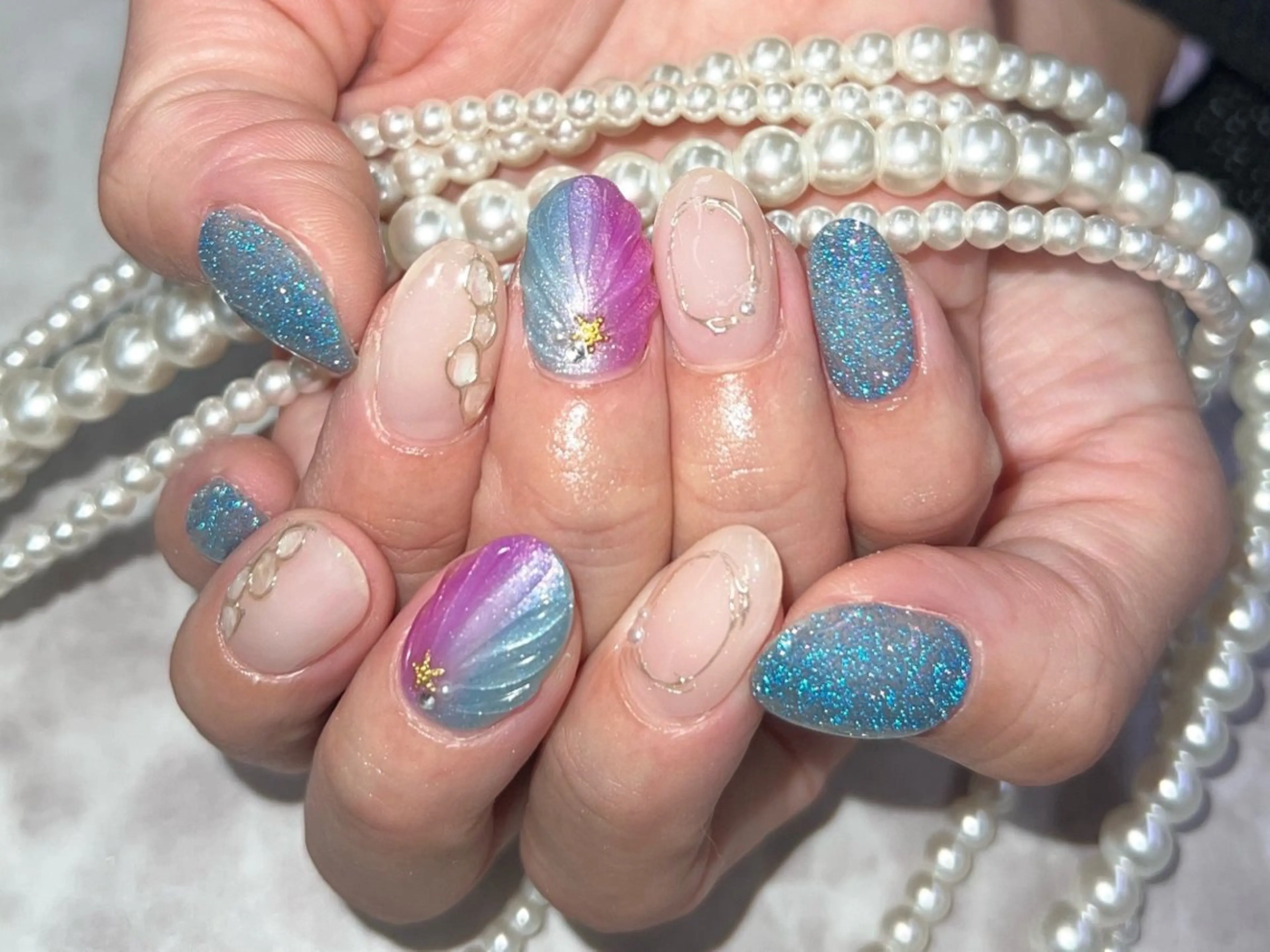 ネイル フラッシュネイル ハンドネイル Nail Salon Lianのネイルデザイン