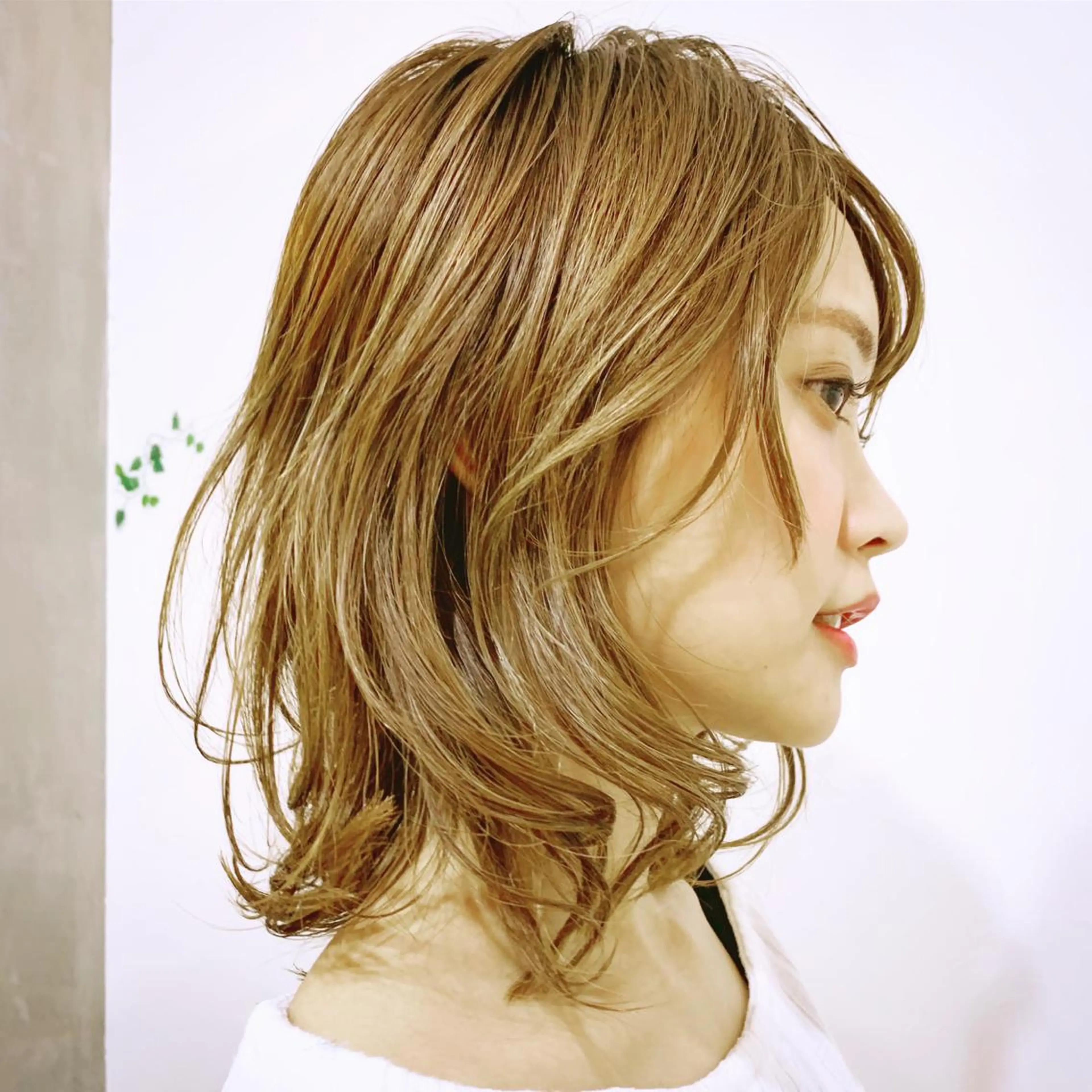 ミディアム カラー ヘアアレンジ Laissez Deuxのヘアスタイル