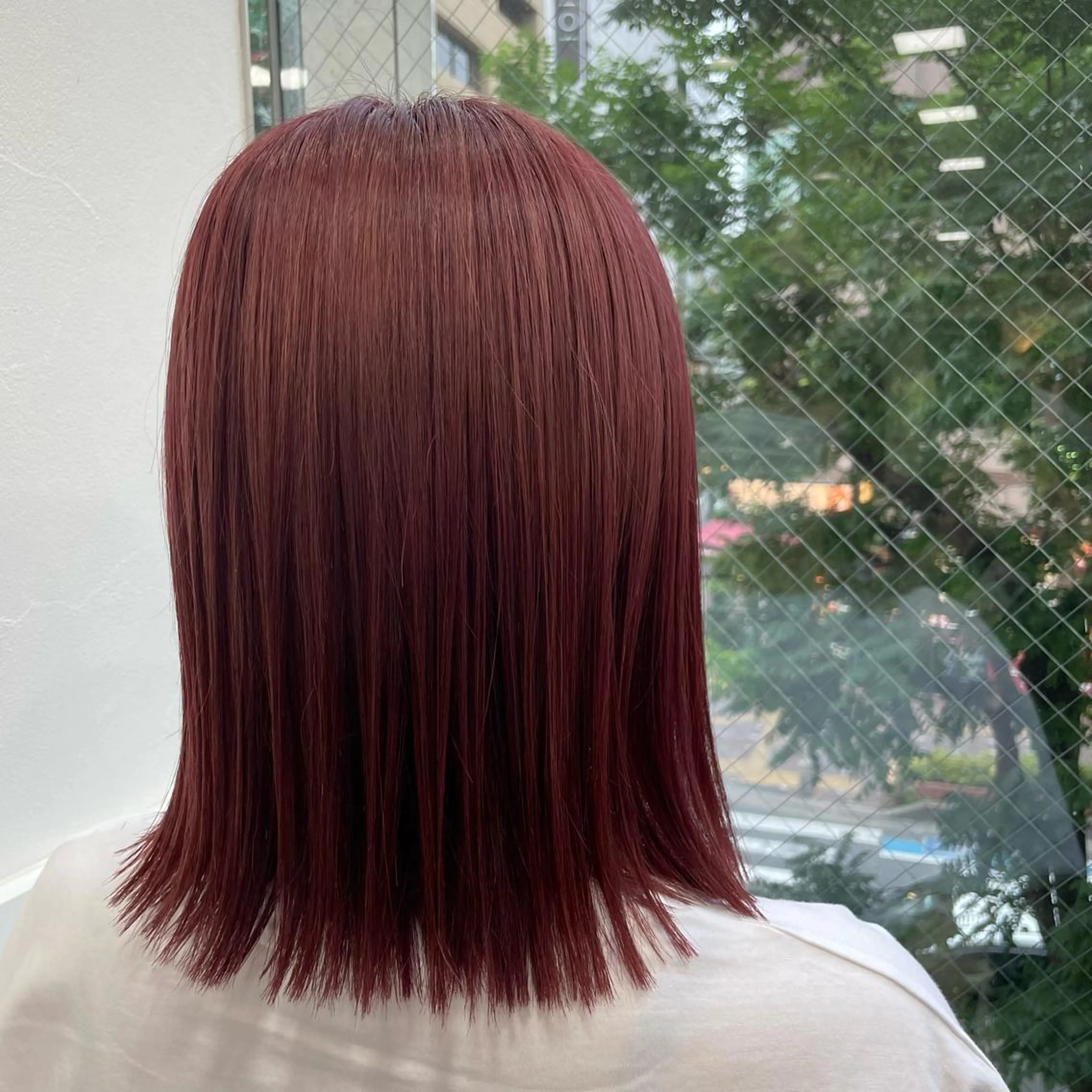 ミディアム カラー カシス ピンクカラー ヘアカラー トリートメント ヘアセット 🌼杉田 胡桃🌼のヘアスタイル