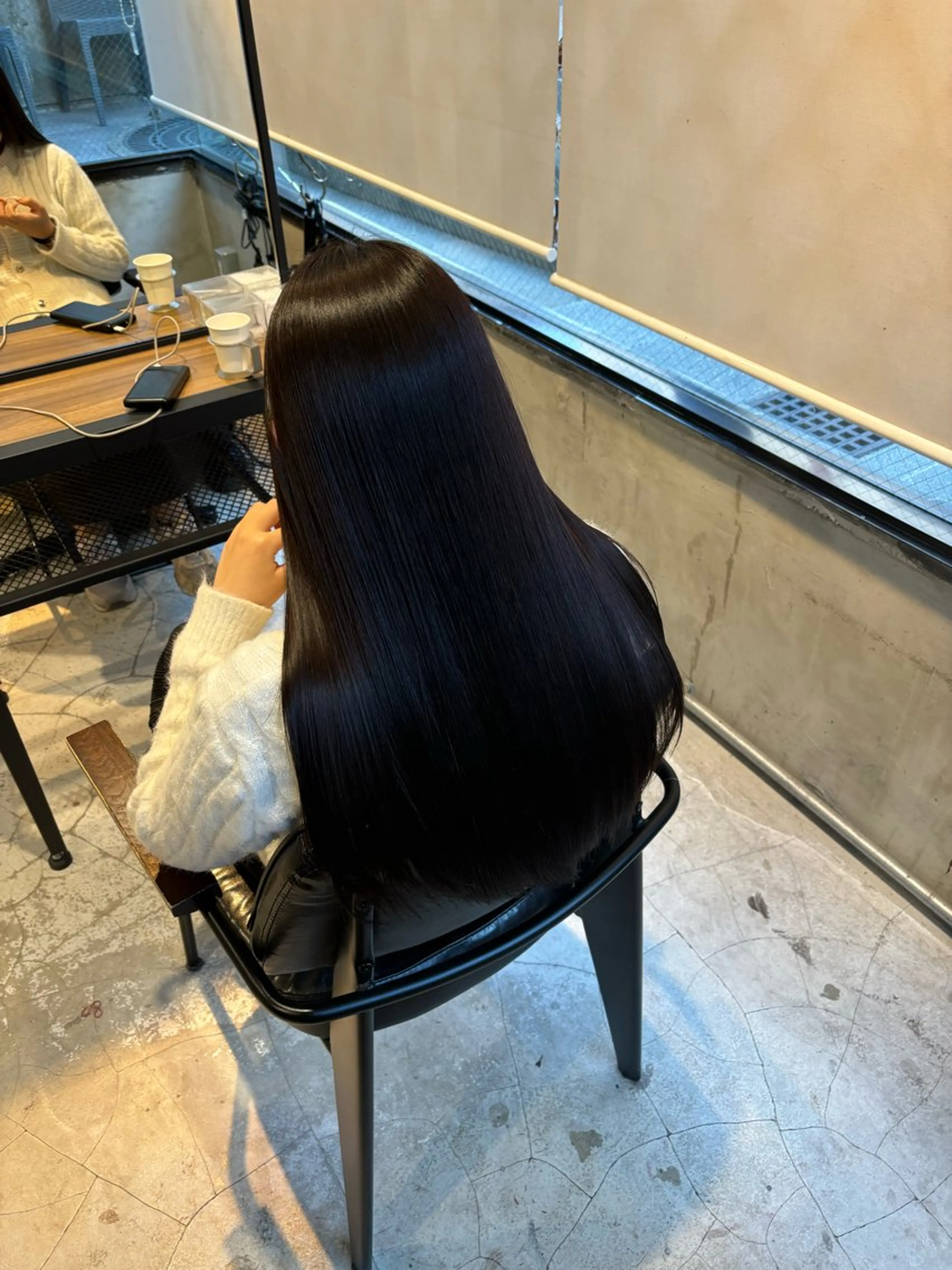 【就活、試験応援カラー📣】うる艶黒髪カラー🖤➕最新トリートメント✨の写真