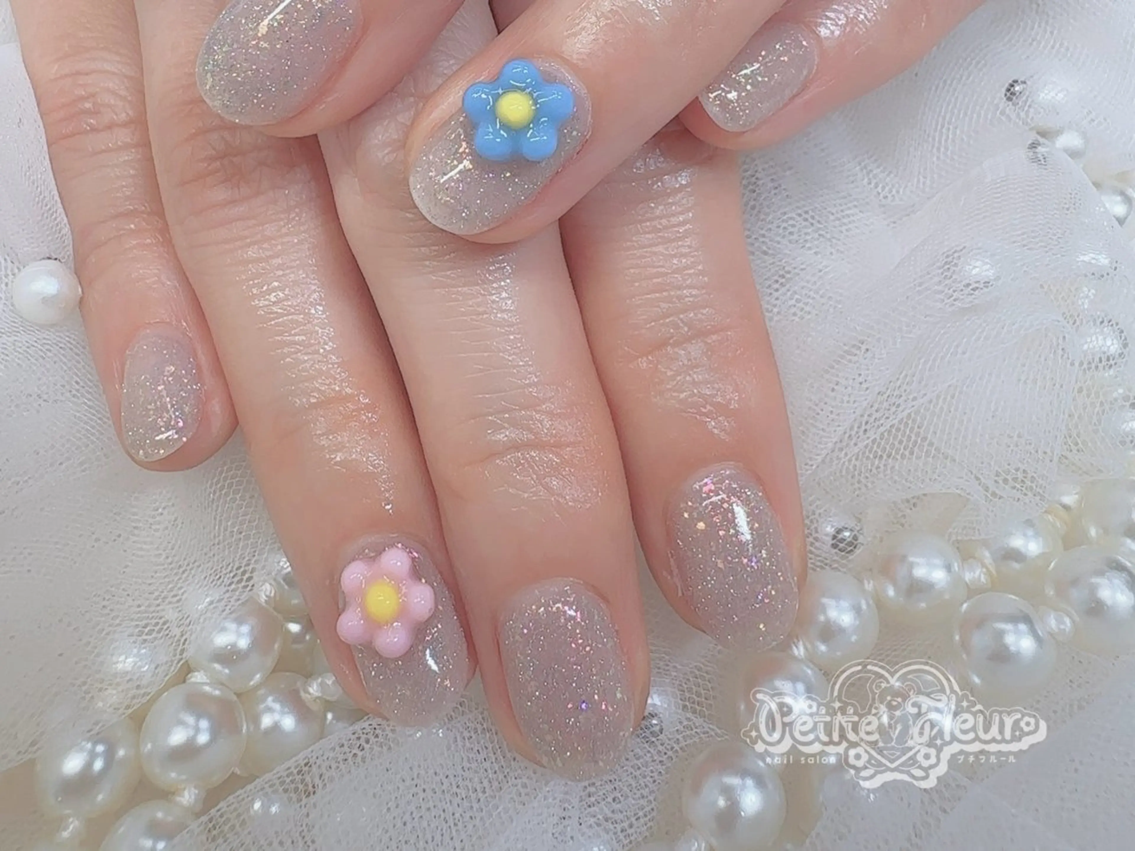 ネイル ハンドネイル ❁⃘*。Petite fleur❁⃘*りさのネイルデザイン
