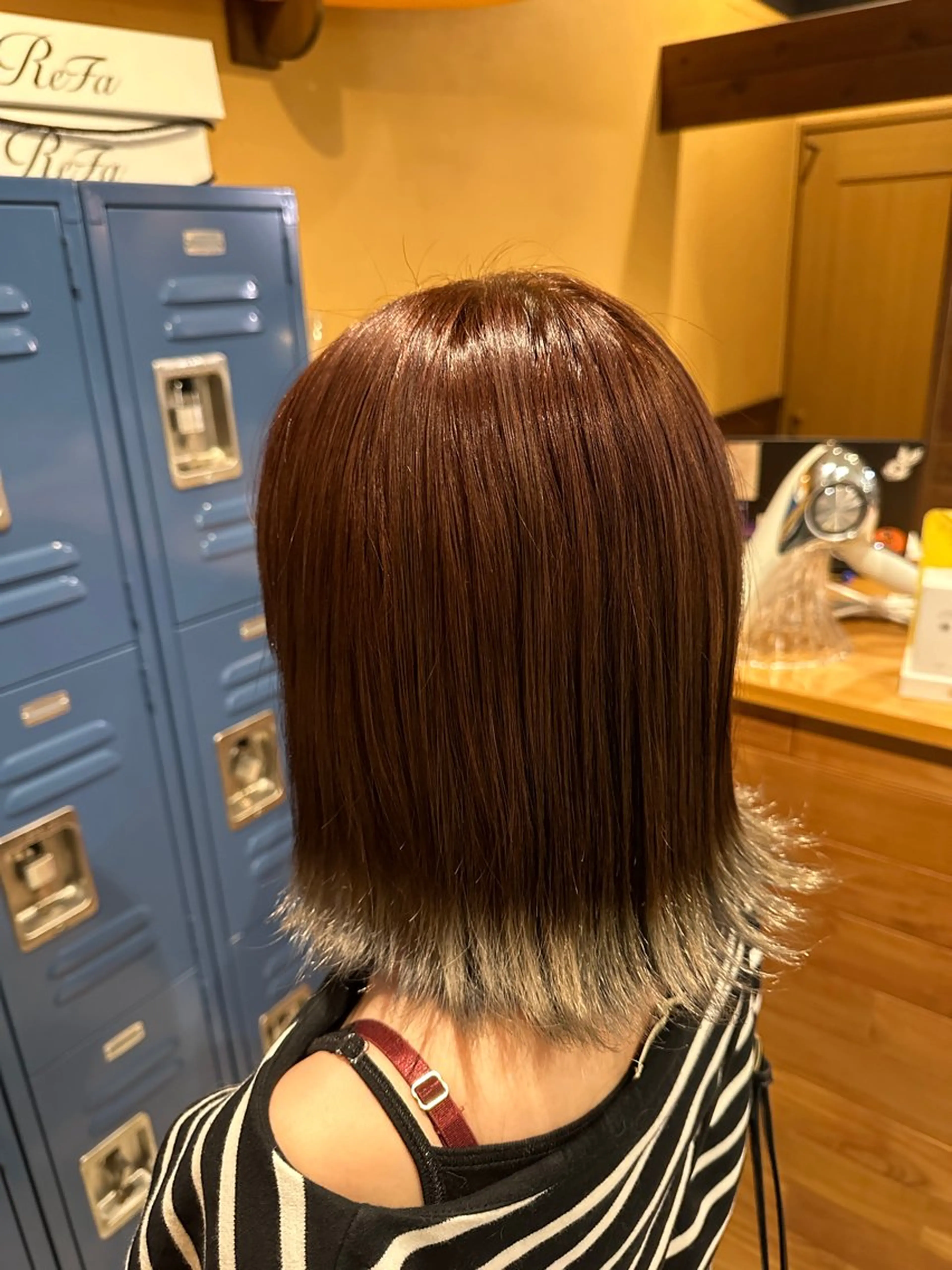 ミディアム カット ヘアカラー トリートメント 🫧 🐇宍戸 莉那️ 🐇🫧のヘアスタイル