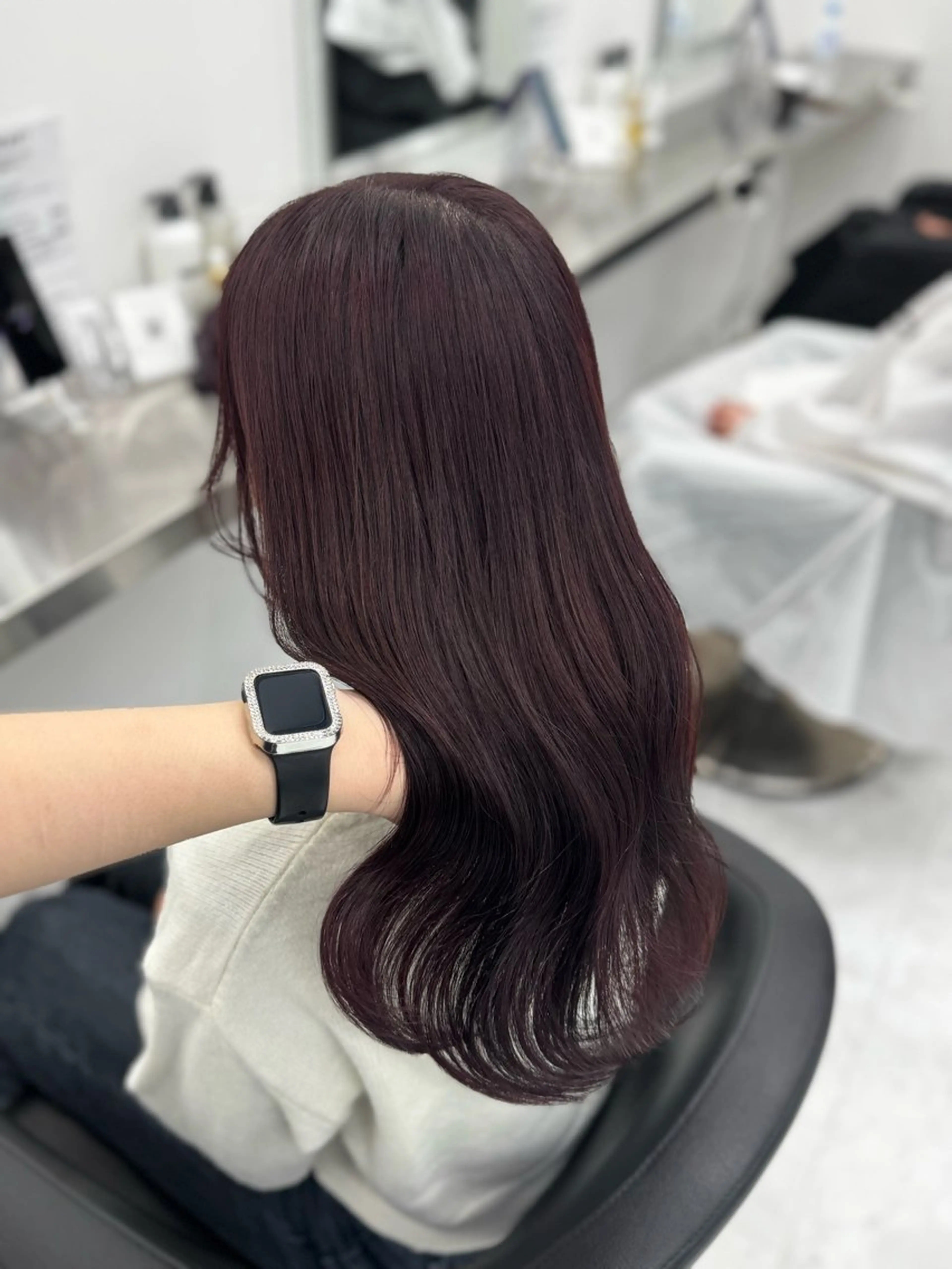 セミロング カラー 🎀愛されgirly ヘア🫧Ayakaのヘアスタイル