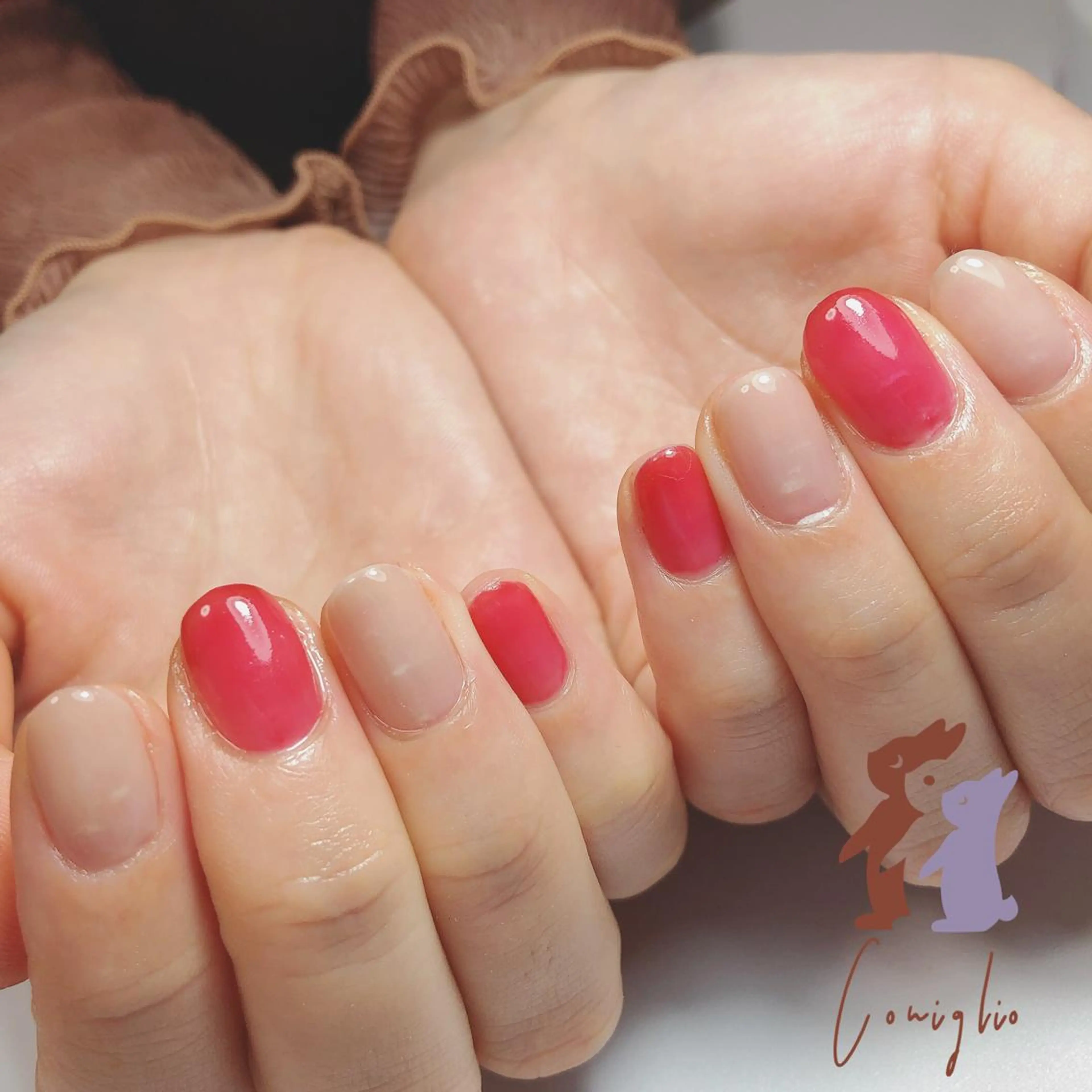 ネイル ワンカラーネイル ハンドネイル Nail Salon Coniglioのネイルデザイン