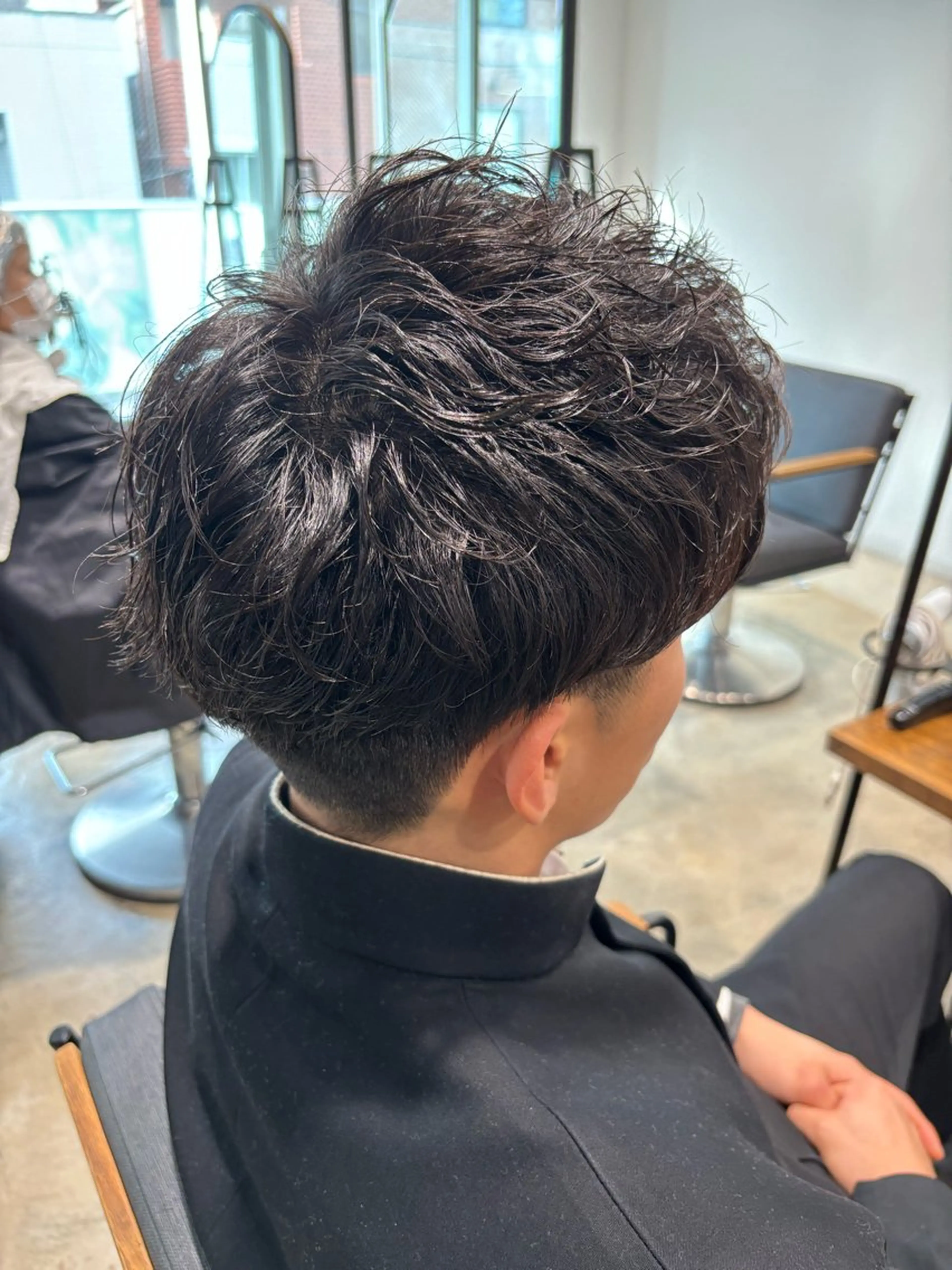 ショート パーマ メンズ カット パーマ みつけ／メンズカット メンズパーマ🦔のヘアスタイル