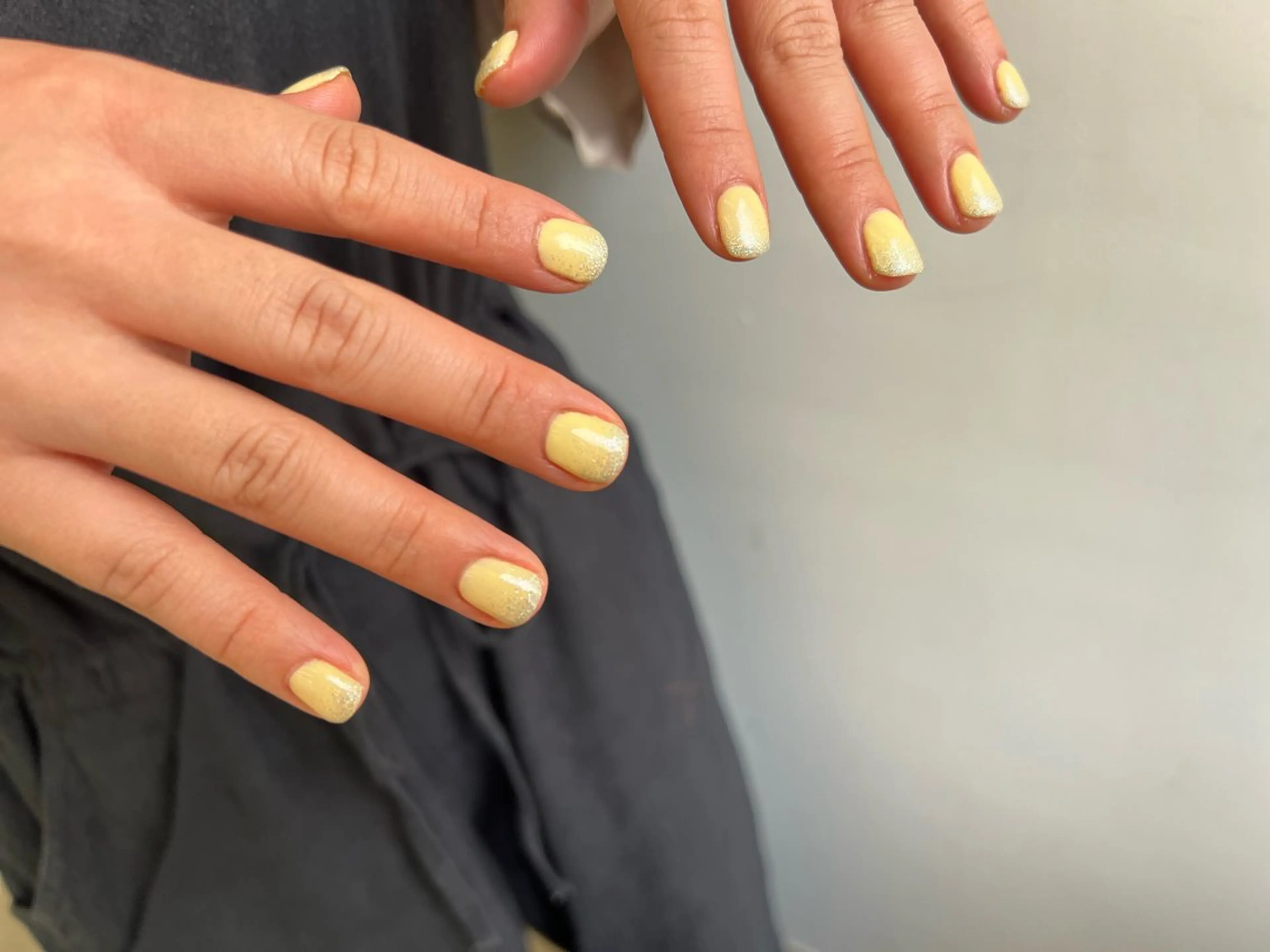 ネイル ラメ(グリッター) ラメグラデーション ワンカラーネイル nail salon te.enのネイルデザイン