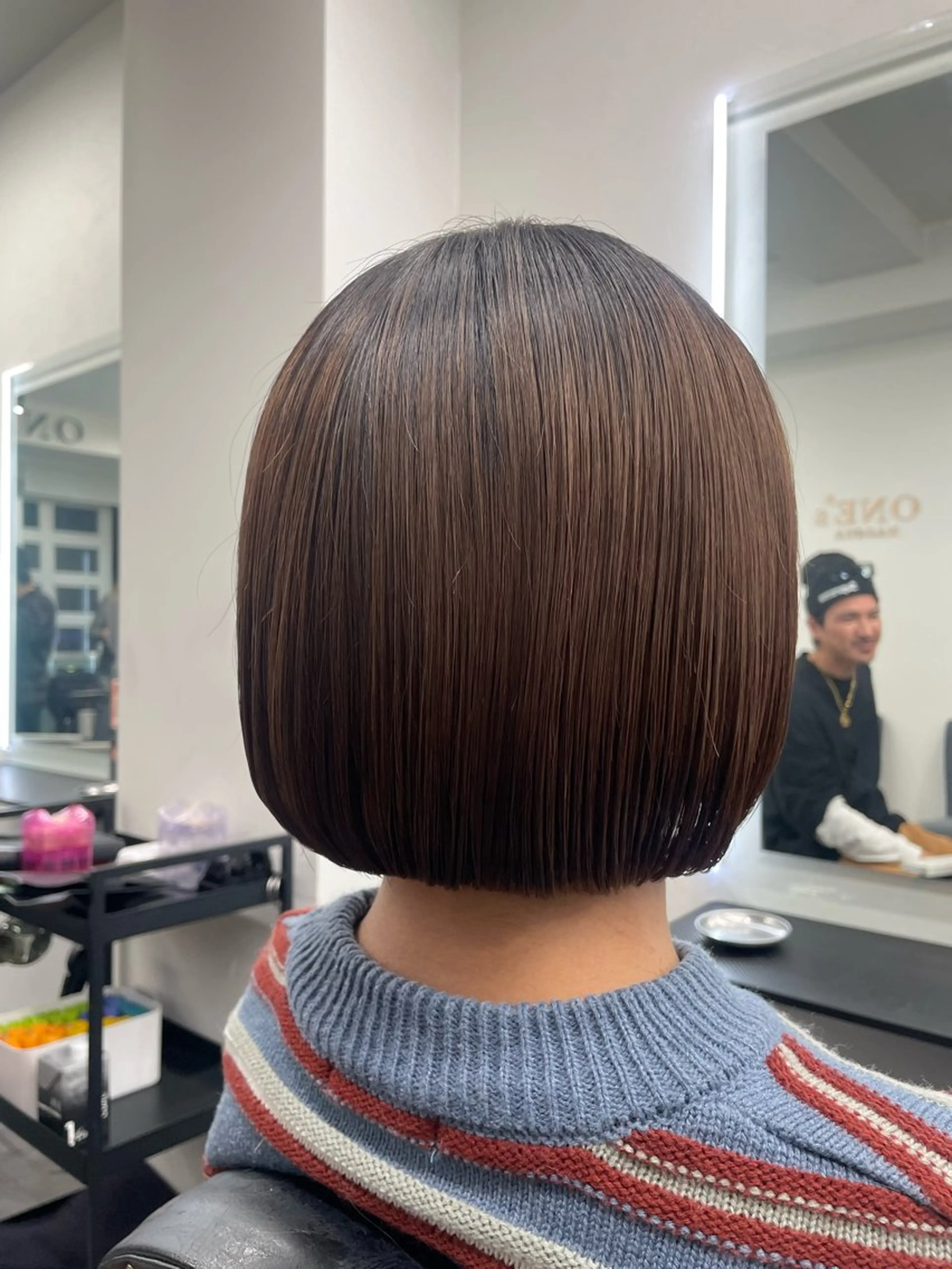 ショート ボブ メンズウルフ🐺♡ ピンク♡ヘアメ🎀のヘアスタイル