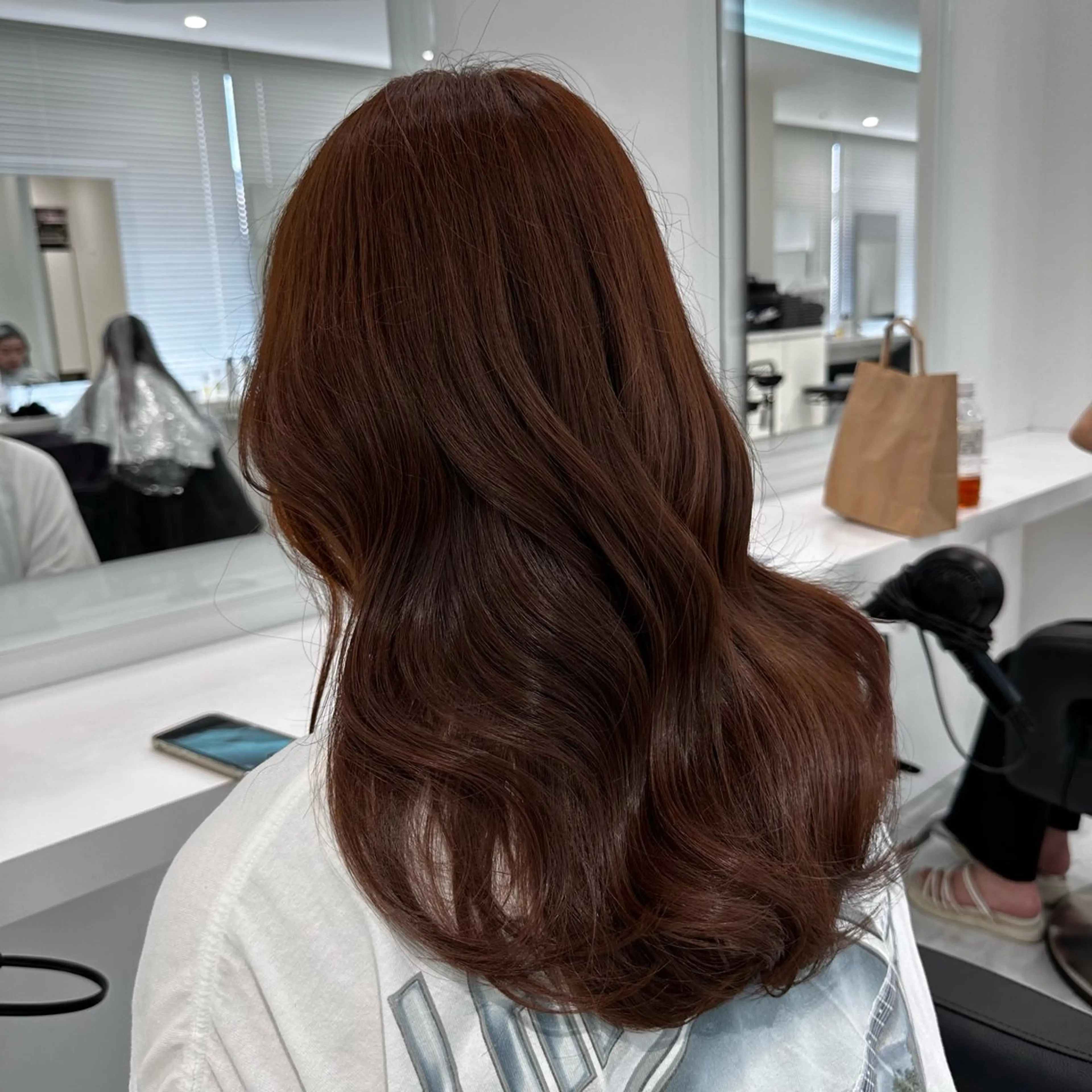 ミディアム カラー ヘアカラー ♡上品韓国髪♡ブラ ウン/SAYATOのヘアスタイル