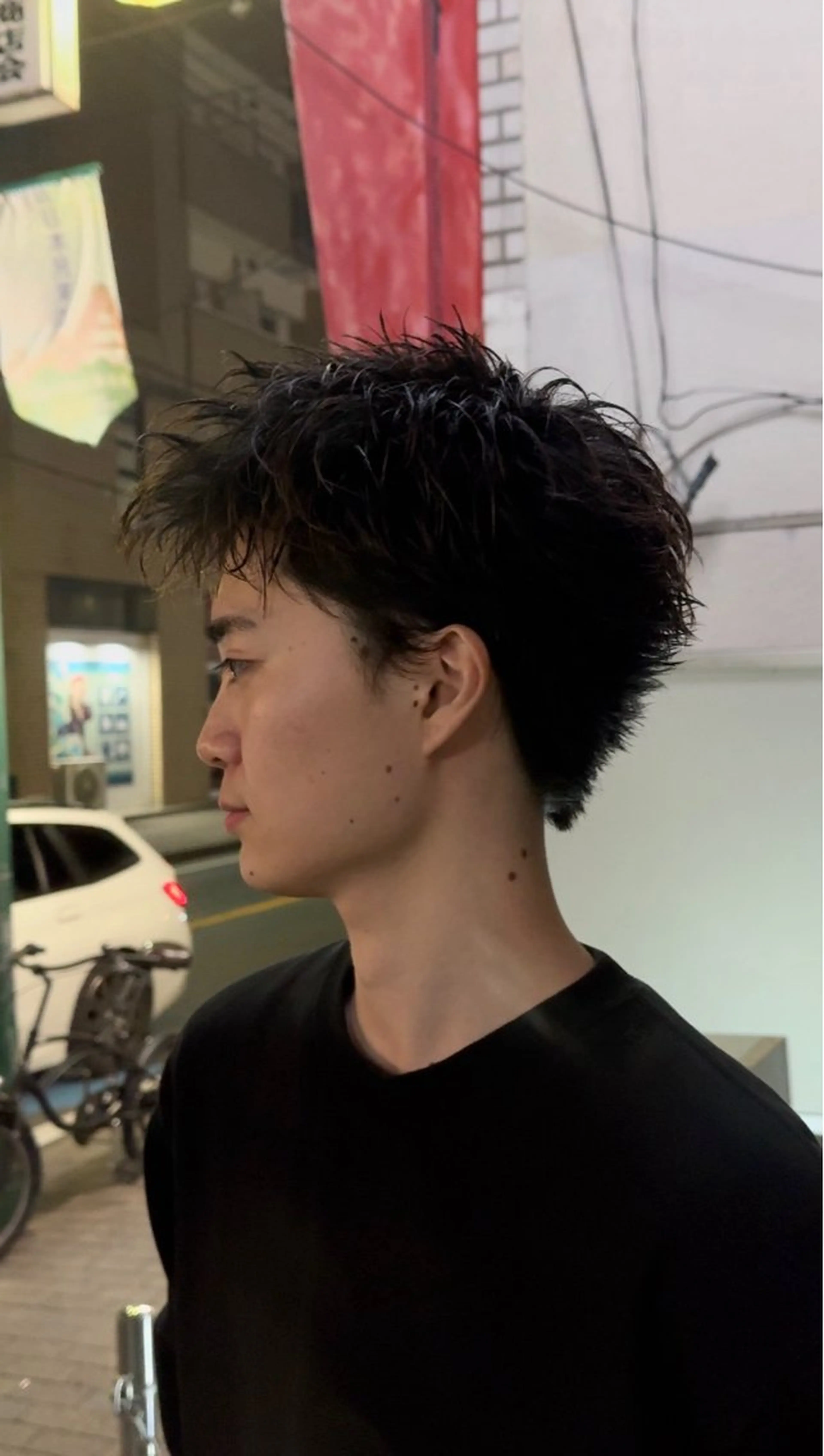 ショート カラー パーマ メンズ カット パーマ bococa kanta/メンズのヘアスタイル
