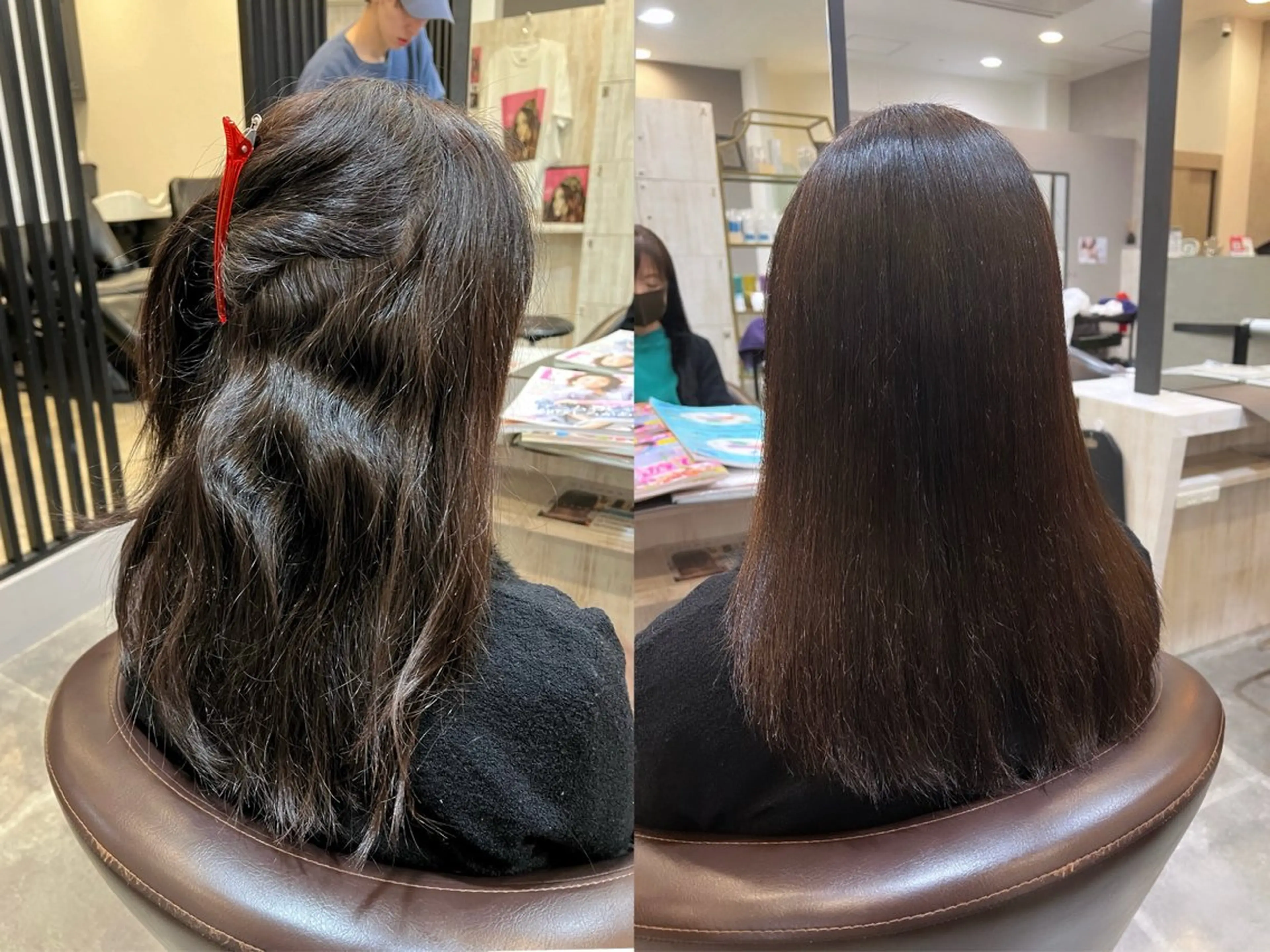 ロング 縮毛矯正 たんげ なるみ ┆Jr.スタイリストのヘアスタイル