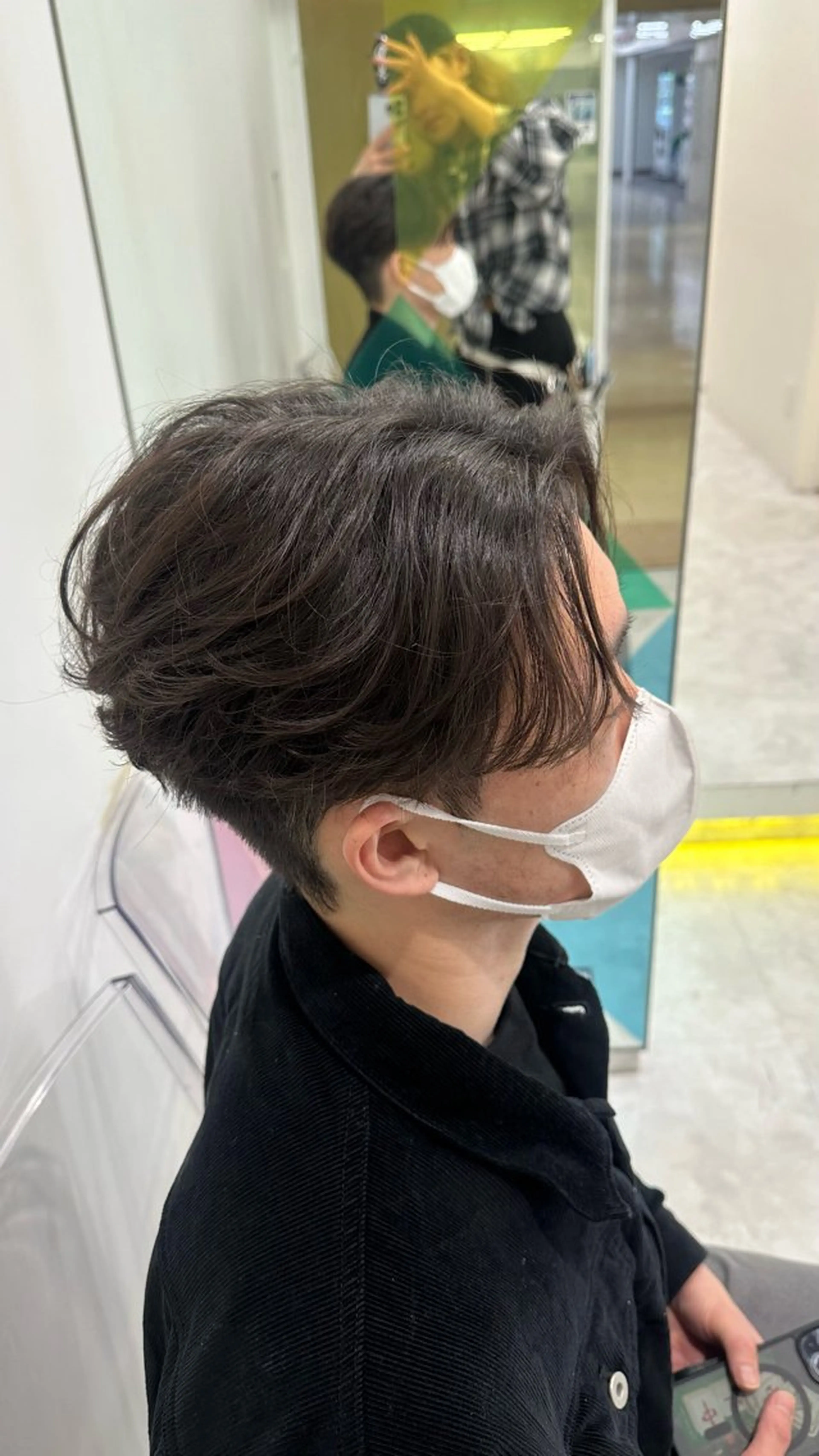 ショート パーマ ハイトーン🌈メンズ カット♡Machanのヘアスタイル
